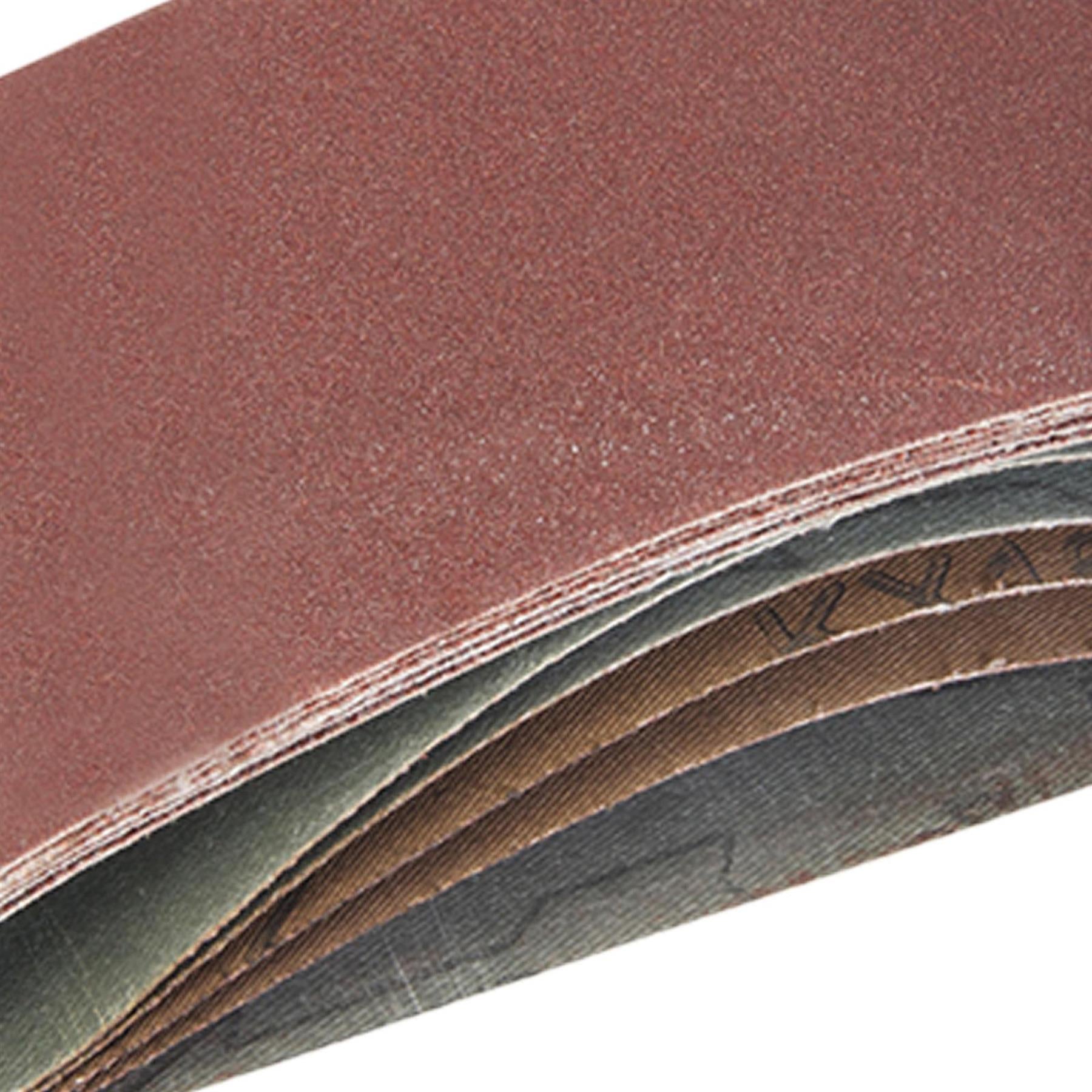 5 X Mixed Power Tool Sander Sanding Belt Belts 75mm X 457mm 40 60 80 120 Grit