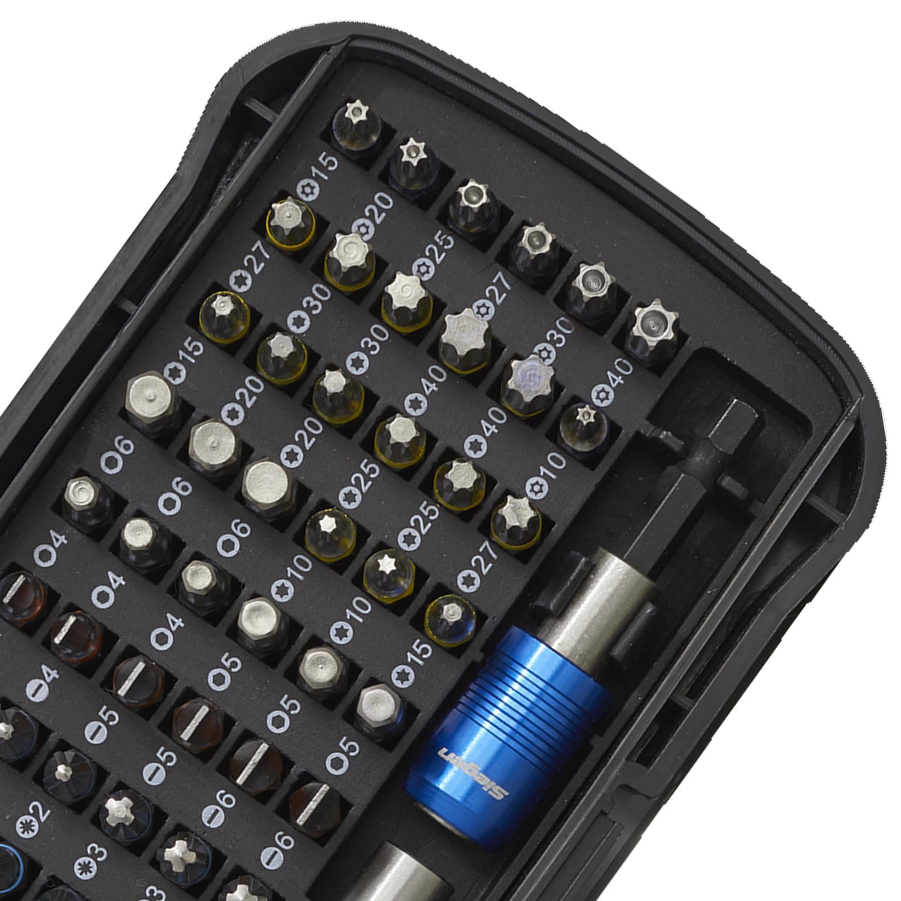 Sealey Power Tool Bit Set 62pc Colour-Coded S2