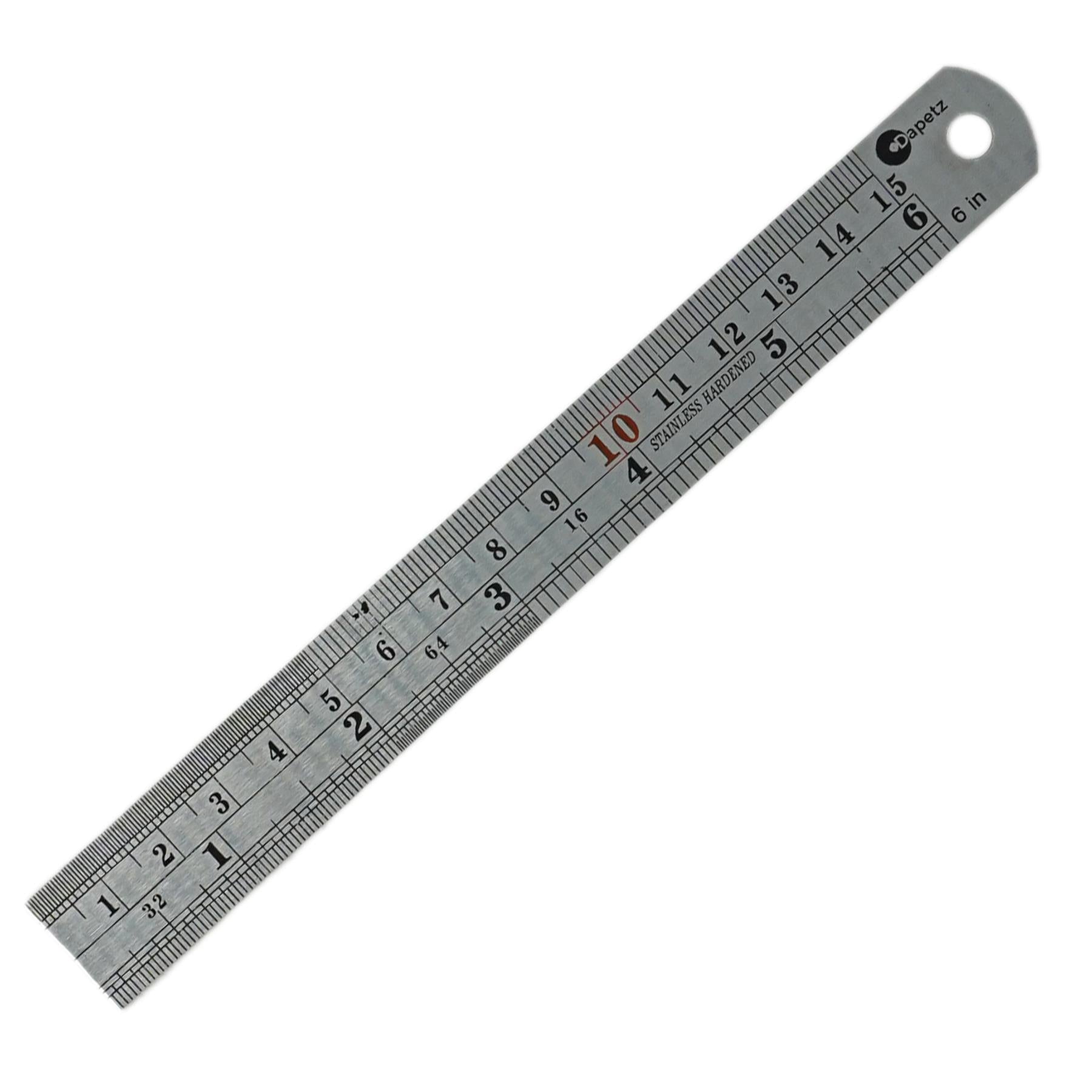 Steel Ruler 150mm Metric Imperial Building Engineering Ruler Worskshop DIY