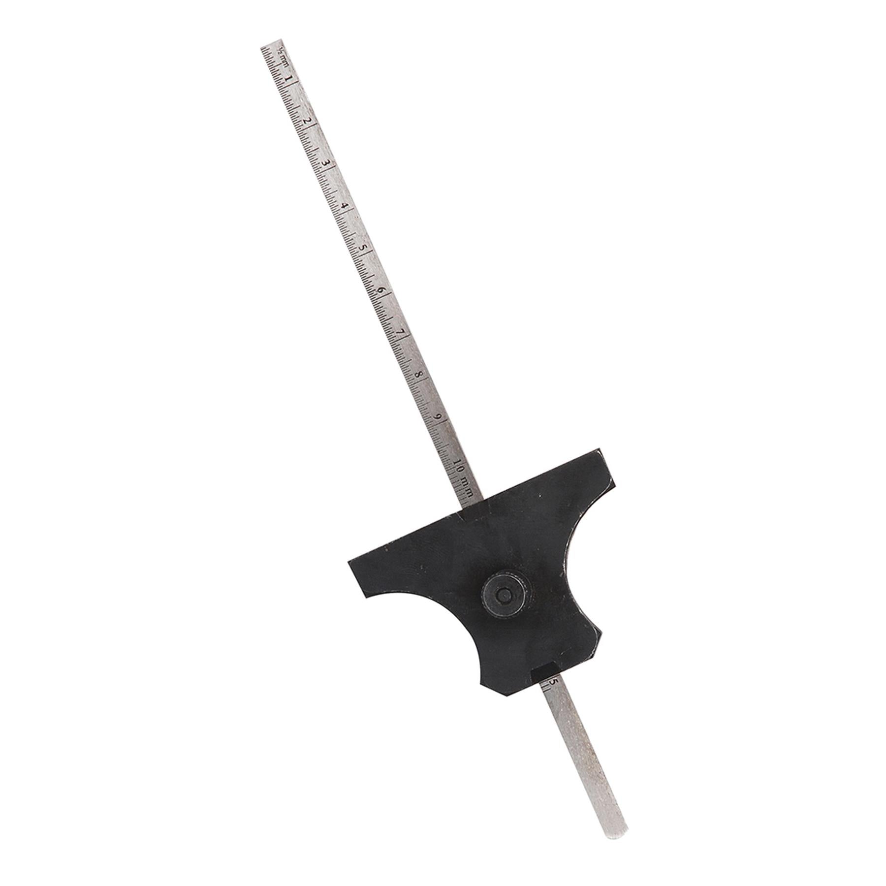 Depth Gauge 150mm Hardend Steel Locking Nut Metric Imperial Engineering