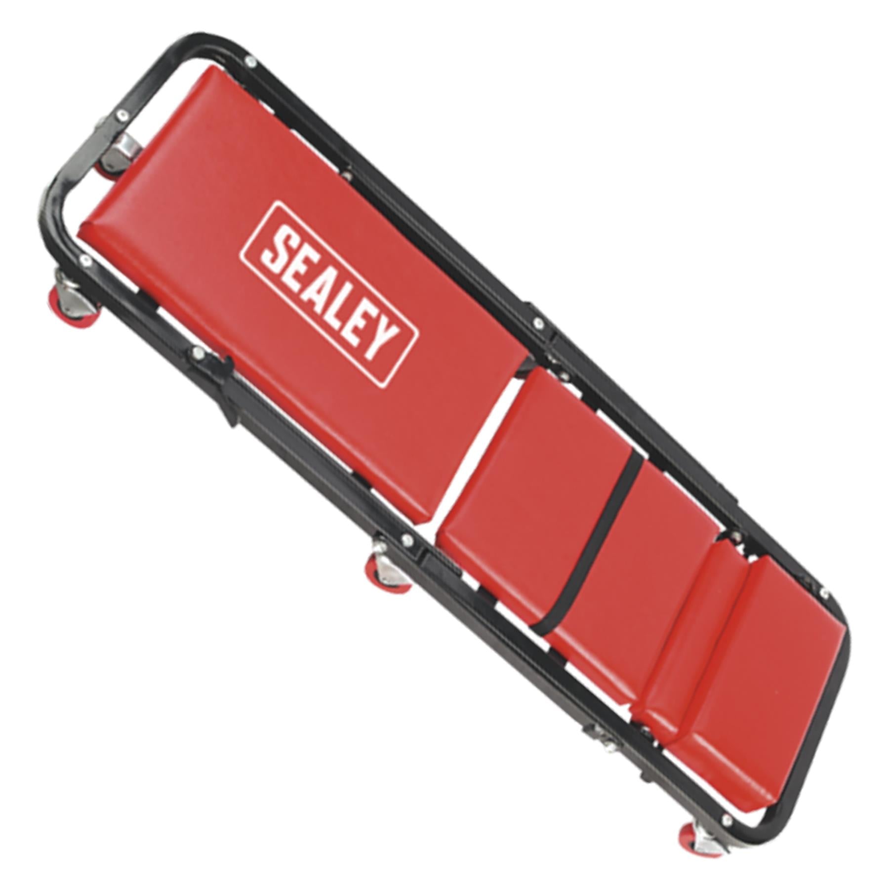 Sealey Creeper/Seat Steel with 7 Wheels & Adjustable Head Rest