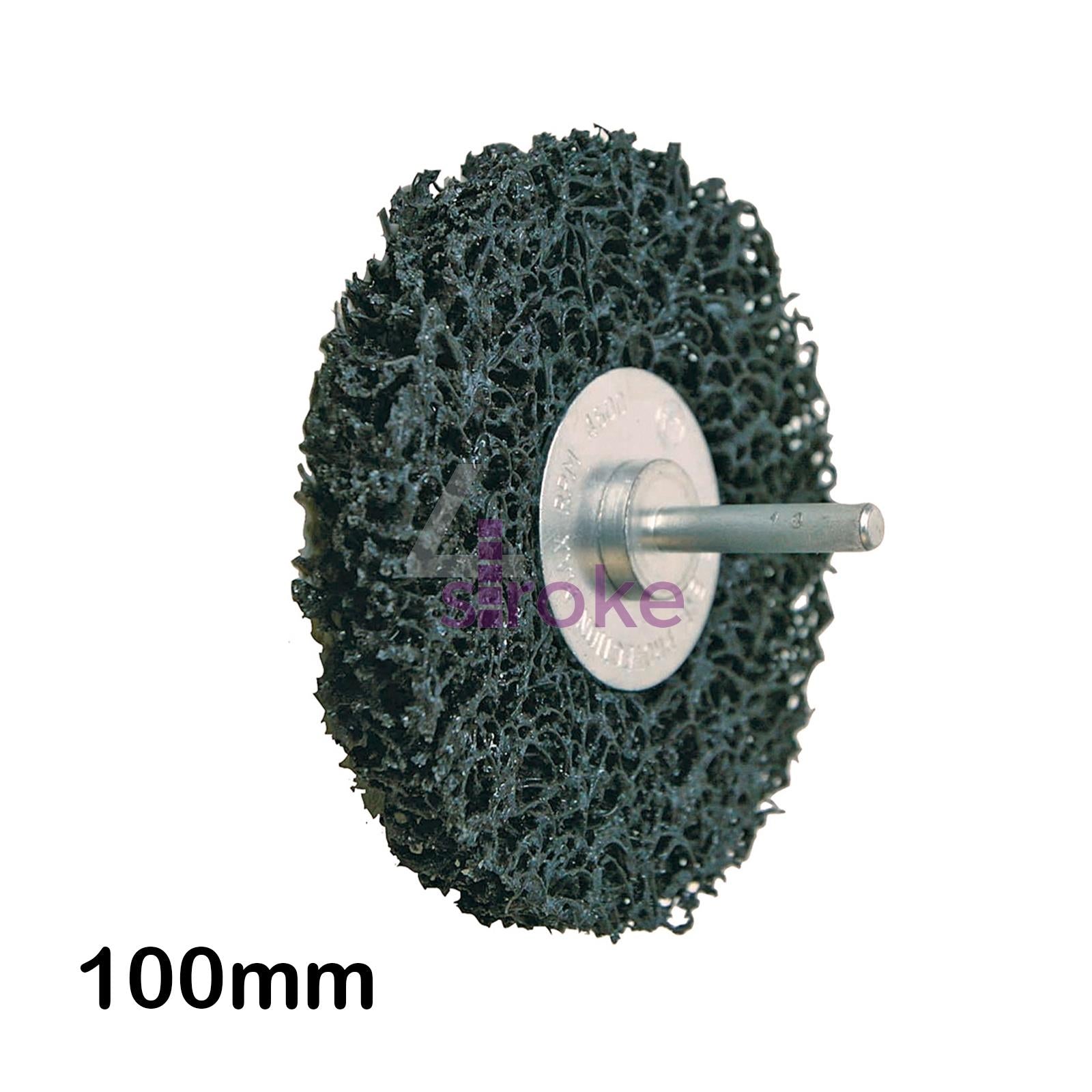 100mm RUST & PAINT REMOVER Heavy Duty Nylon Grinder Wheel/Disc Drill 6mm Shank