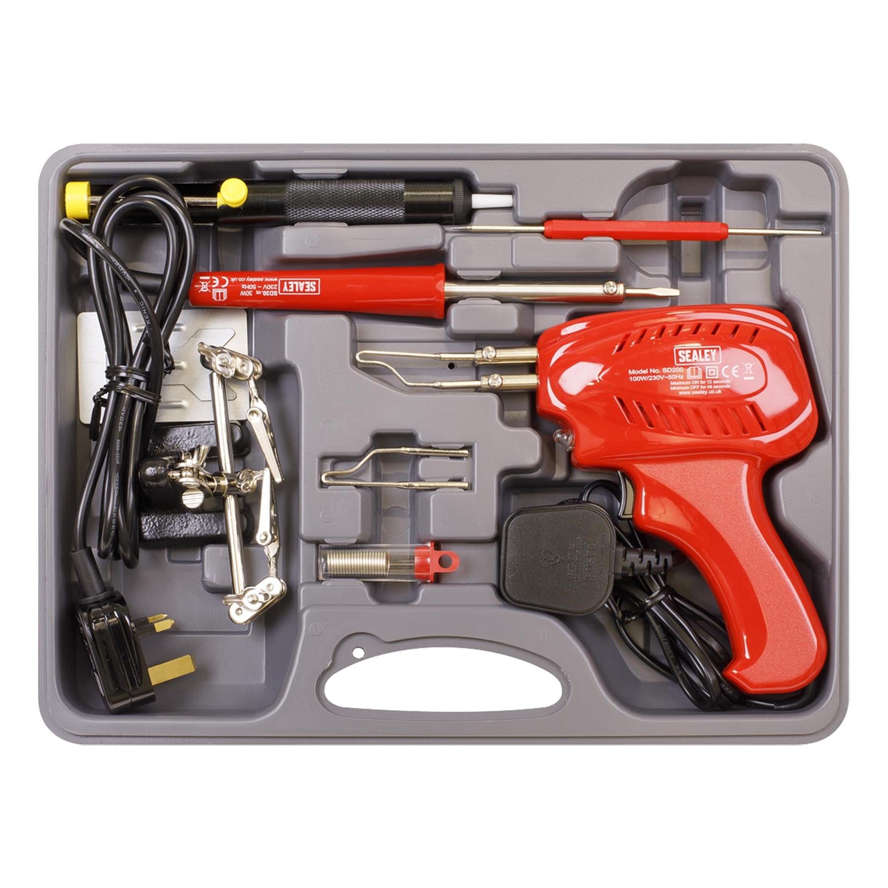 Sealey Soldering Gun/Iron Kit 8pc 230V