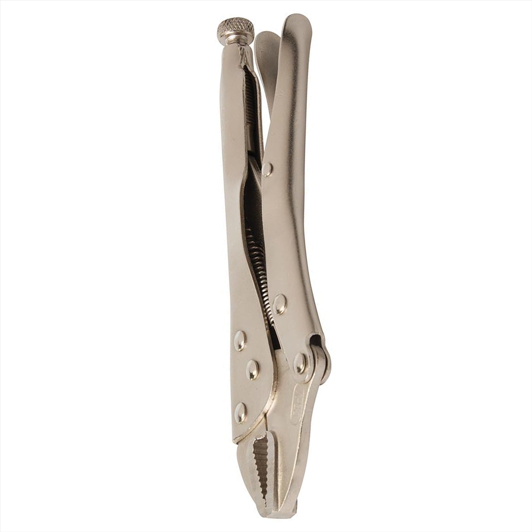 Self Locking Pliers - 220mm Straight Easy Screw Adjustment For Controlled Grip