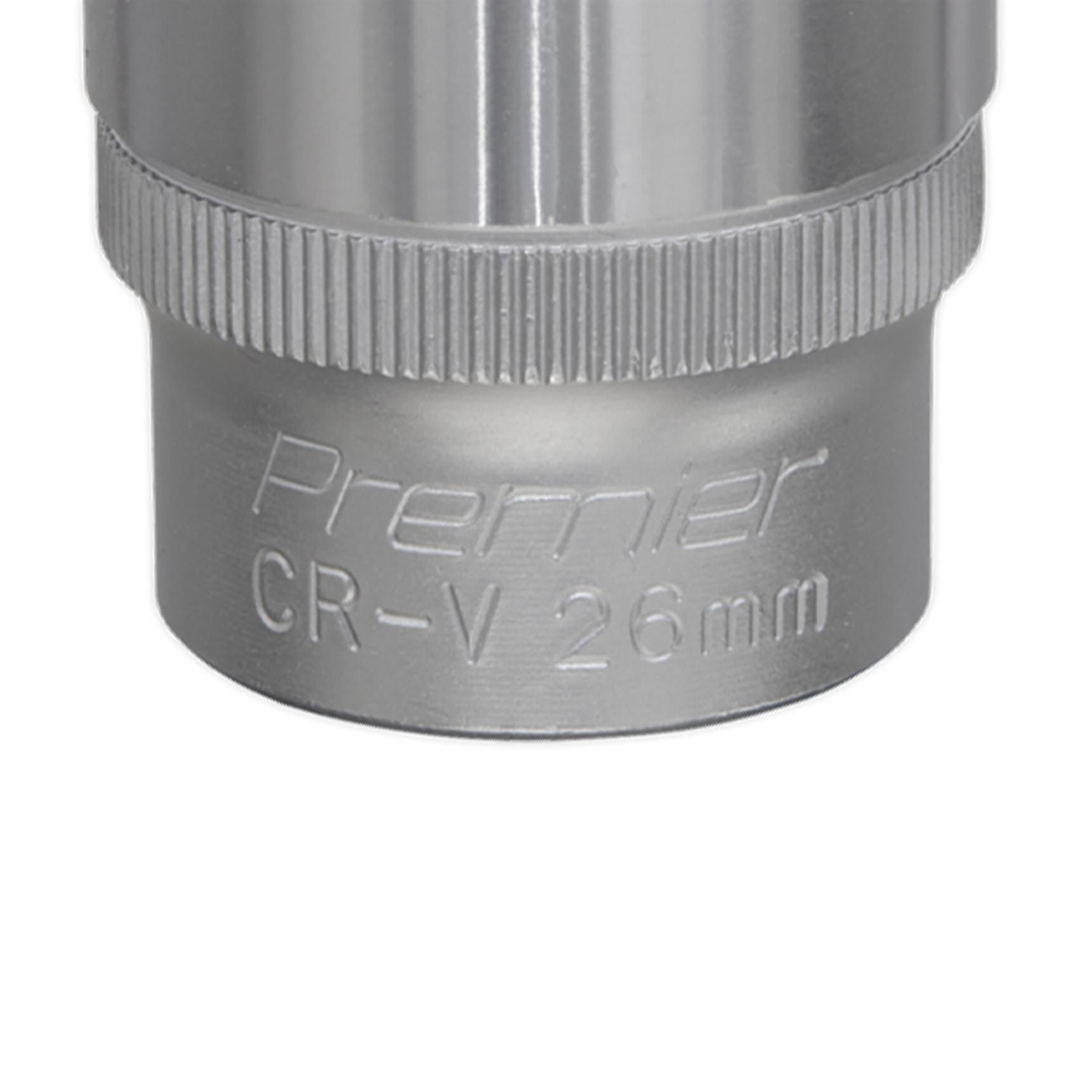 Sealey WallDrive Socket 26mm 1/2"Sq Drive