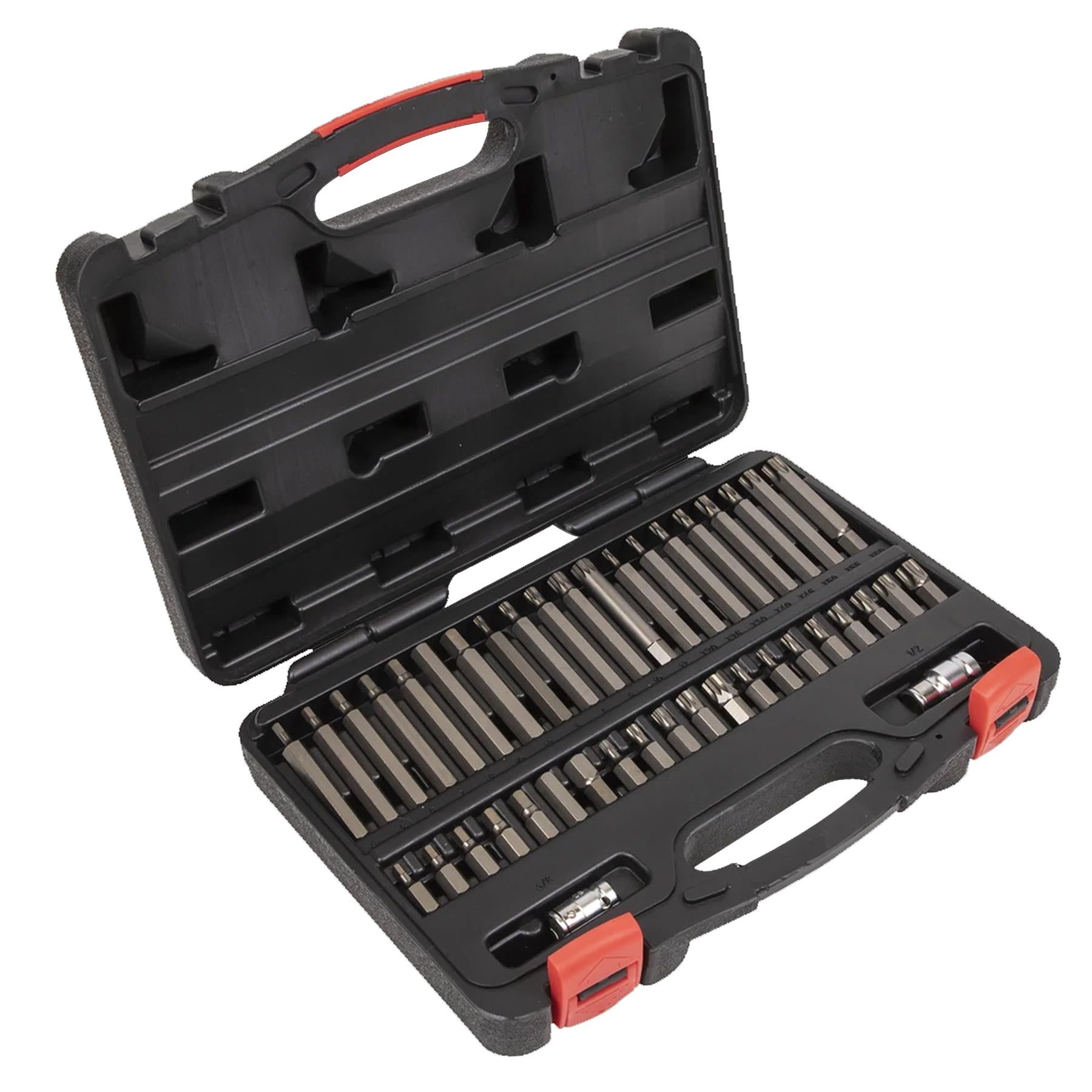 Sealey TRX-Star*/Hex/Spline Bit Set 42pc 3/8" & 1/2"Sq Drive