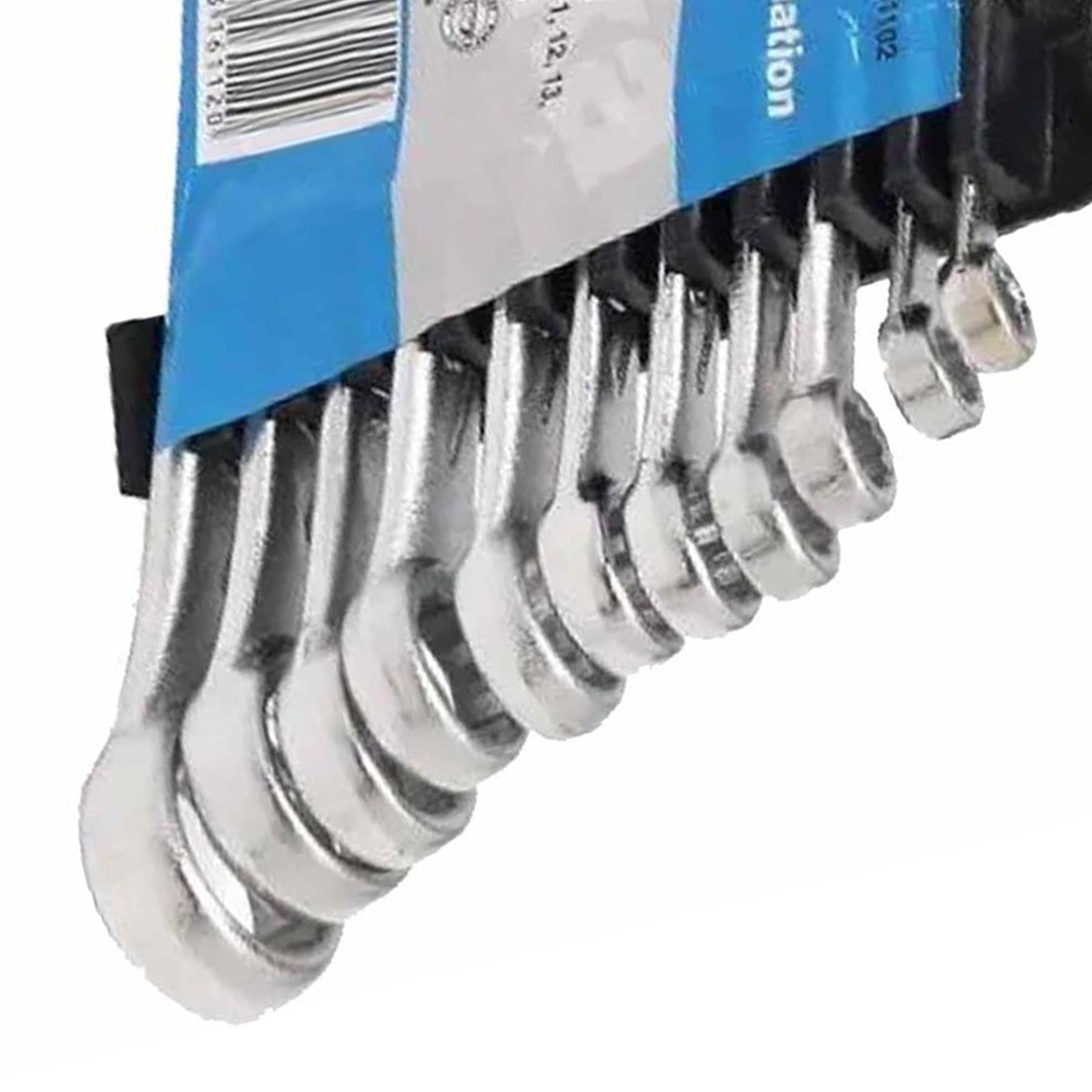 11pc Combination Wrench Set 6-19mm Spanner Mechanic Drop Forged Chrome