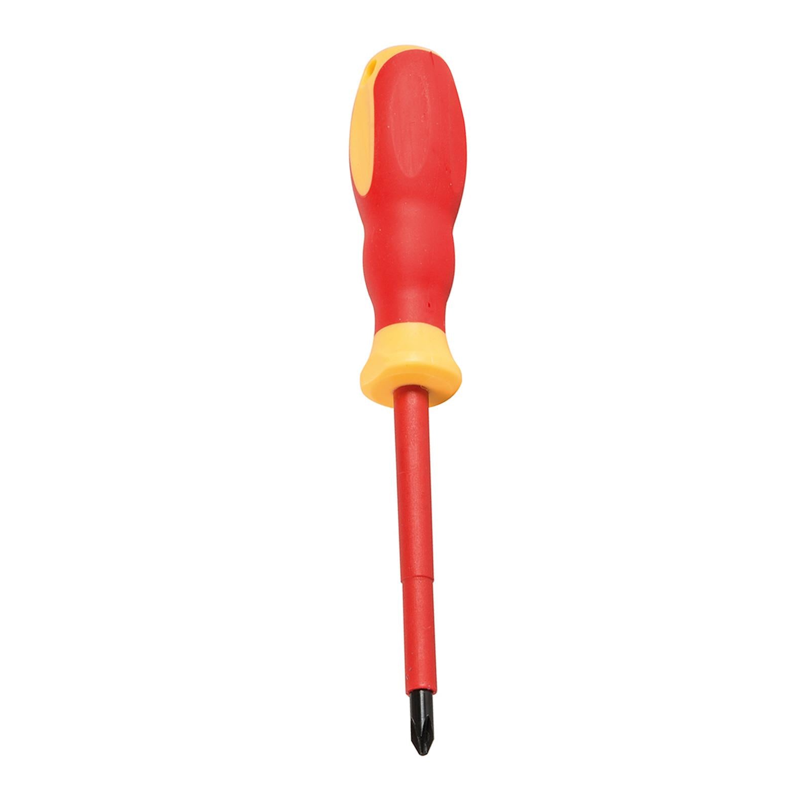 VDE Soft-Grip Electricians Screwdriver Phillips Ergonomic Handles PH2 x 100mm