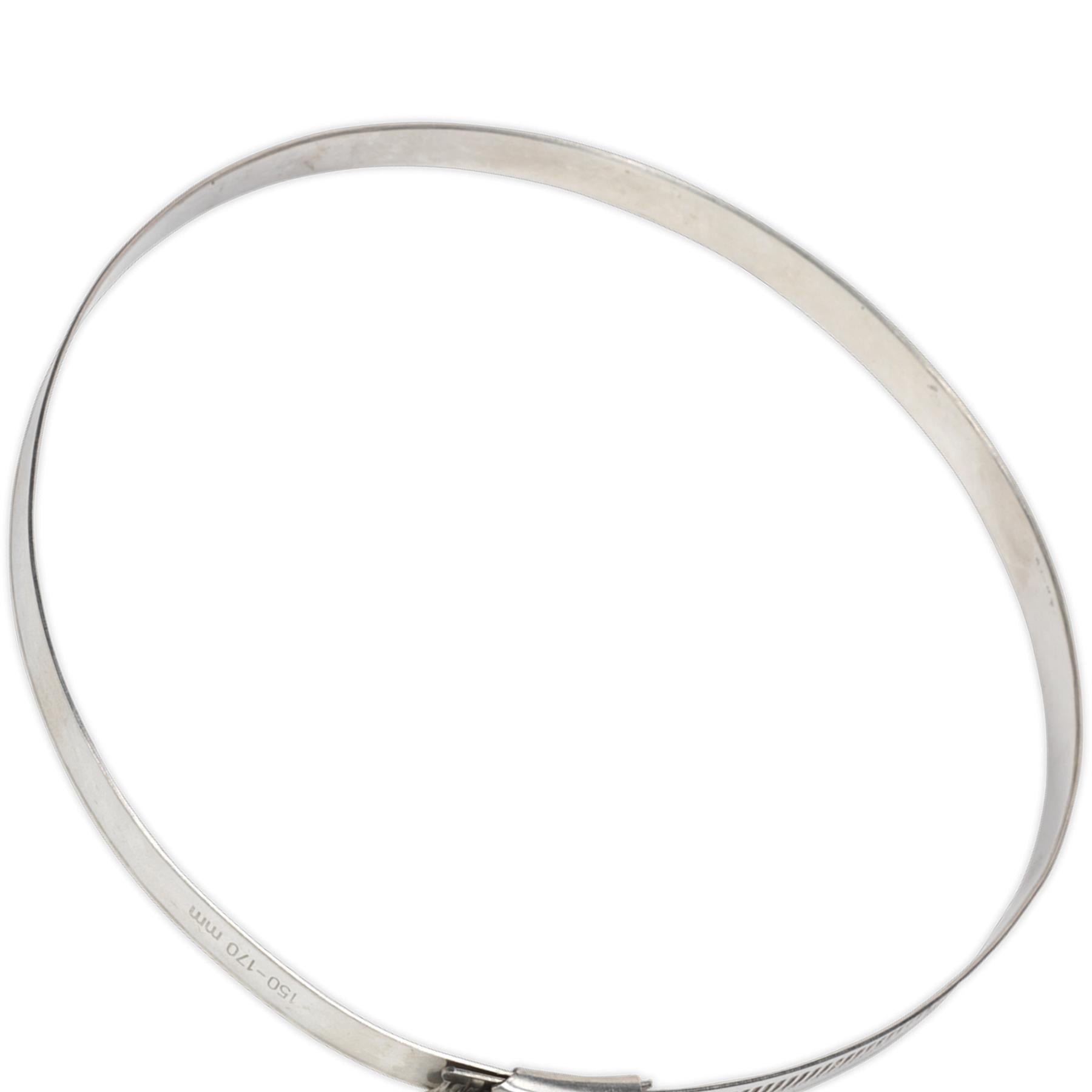 Sealey Hose Clip Stainless Steel 150-170mm Pack of 5