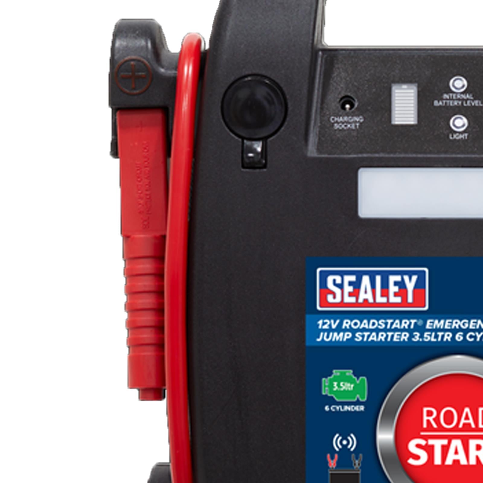 Sealey Roadstart Emergency Jump Starter 12/24V 6L 8 Cylinder