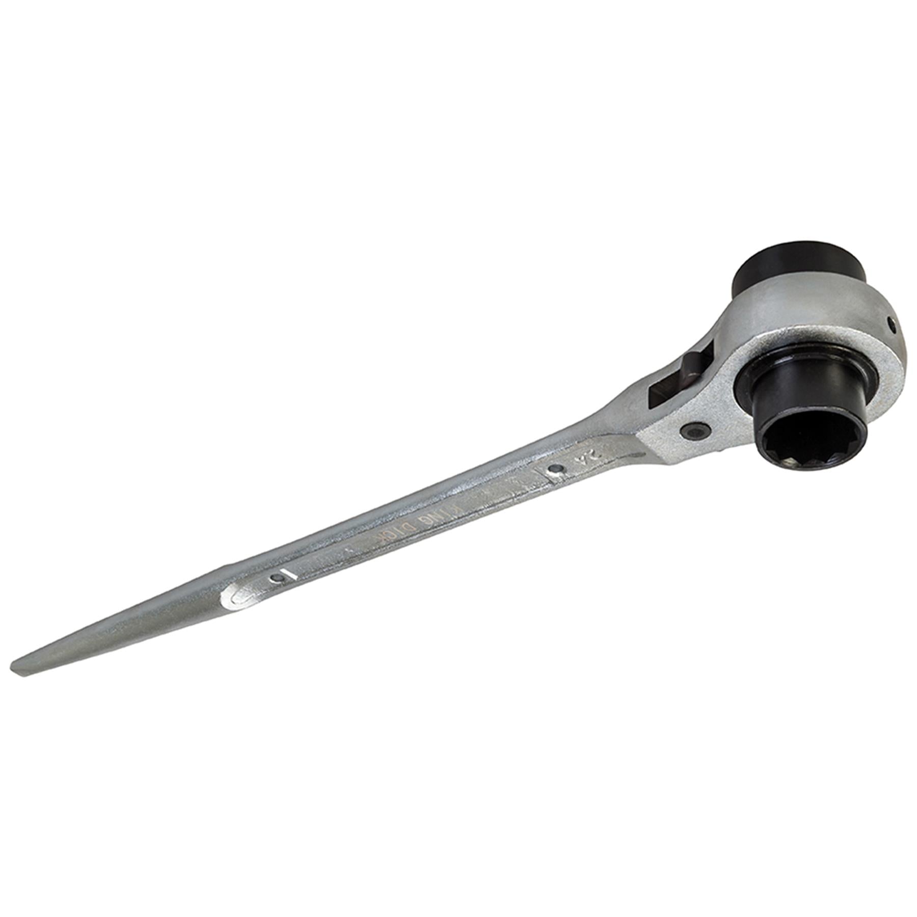 King Dick Heavy Duty Ratchet Podger Scaffolding Spanners Metric Heads 24 x 30mm