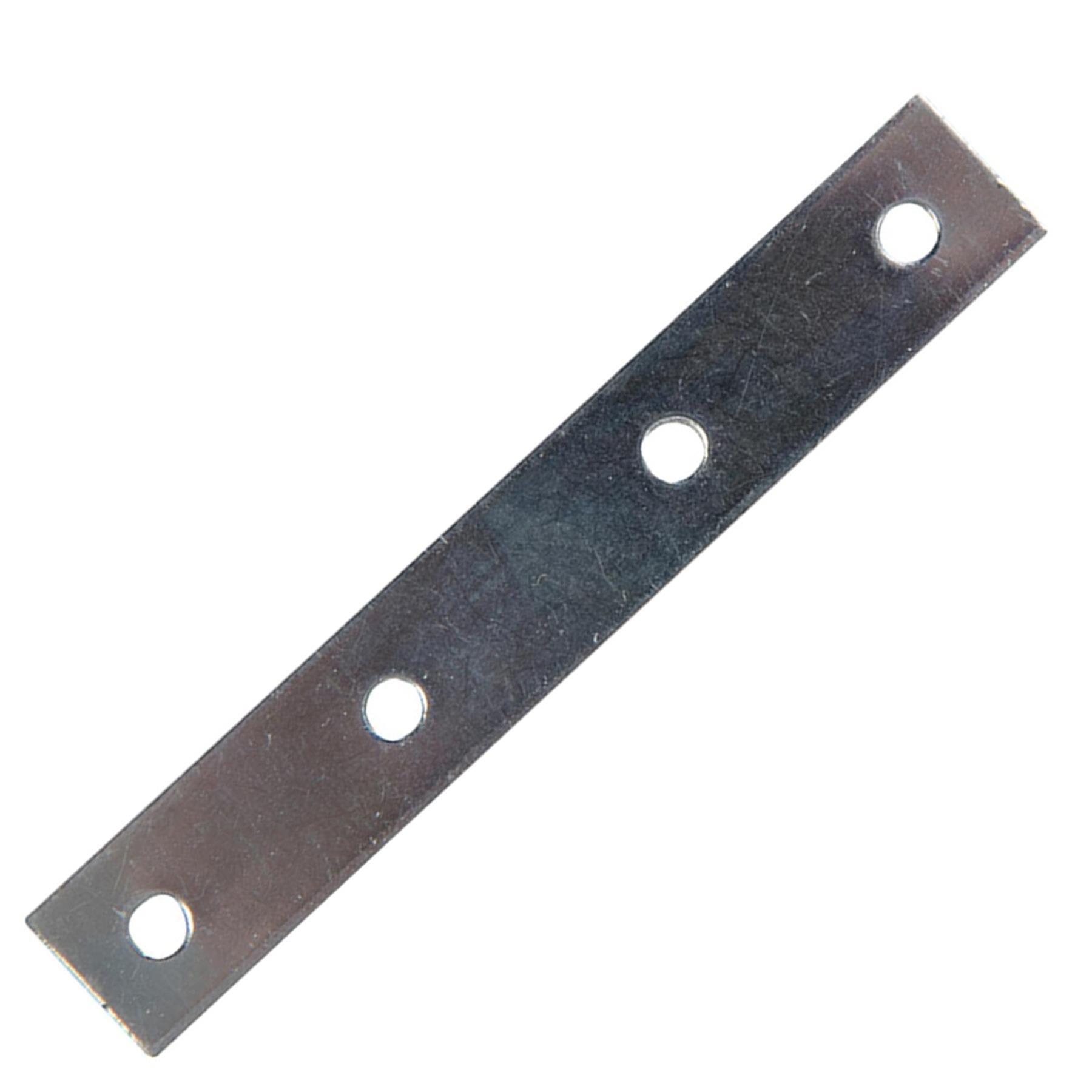 10x Mending Plates Zinc Plated With Offset Fixing Holes For Timber Repair 100mm