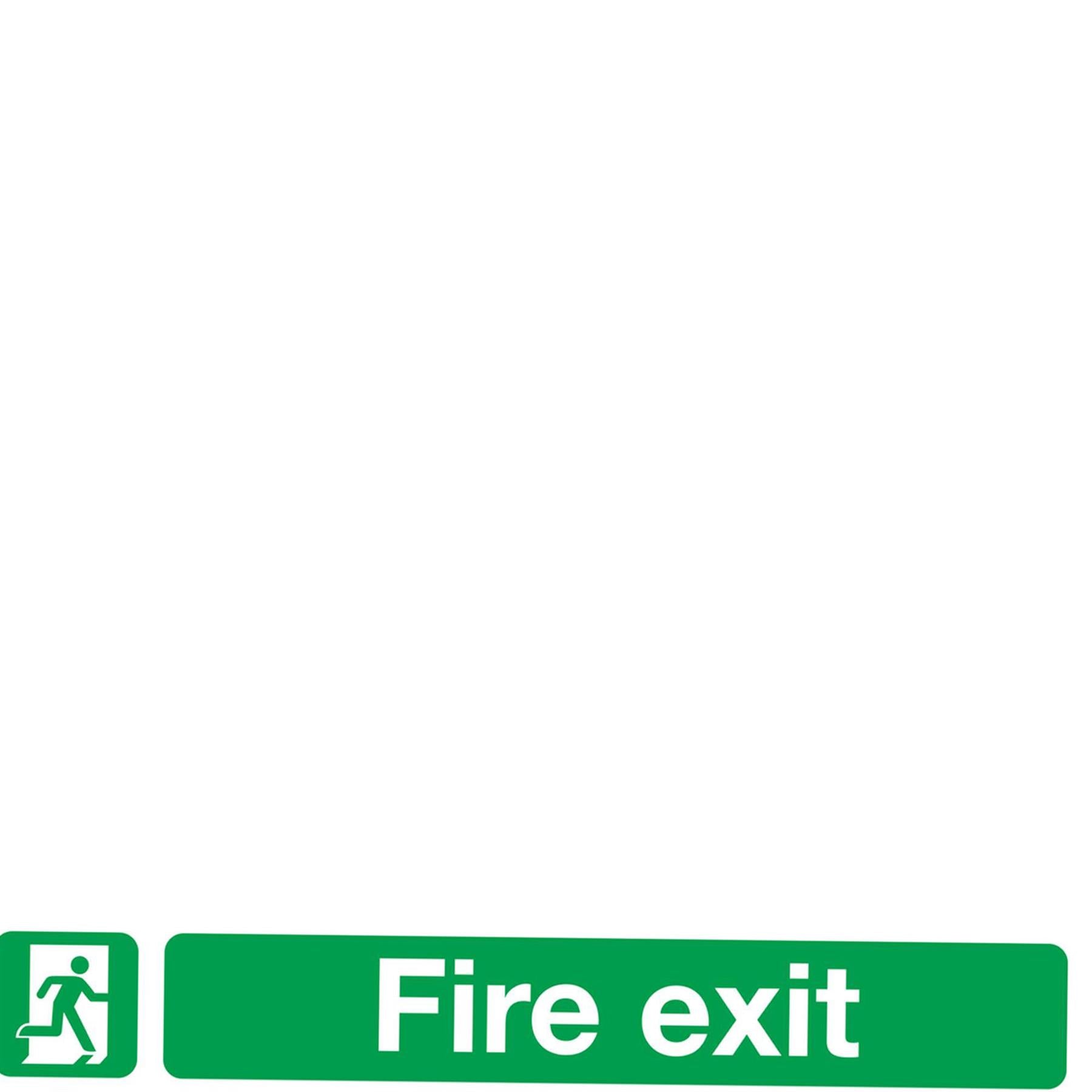 Safe Conditions Safety Sign - Fire Exit Keep Clear (Large) - Self-Adhesive Vinyl