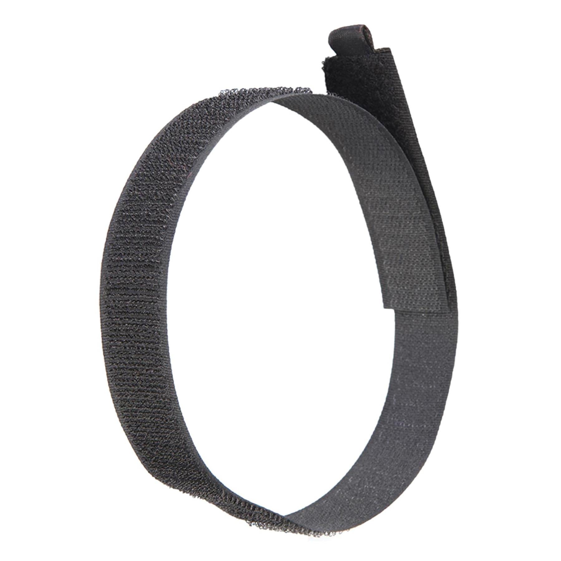 Hook and Loop 450mm Black Nylon strap strapping Cable Ties with buckle Band luggage Strap