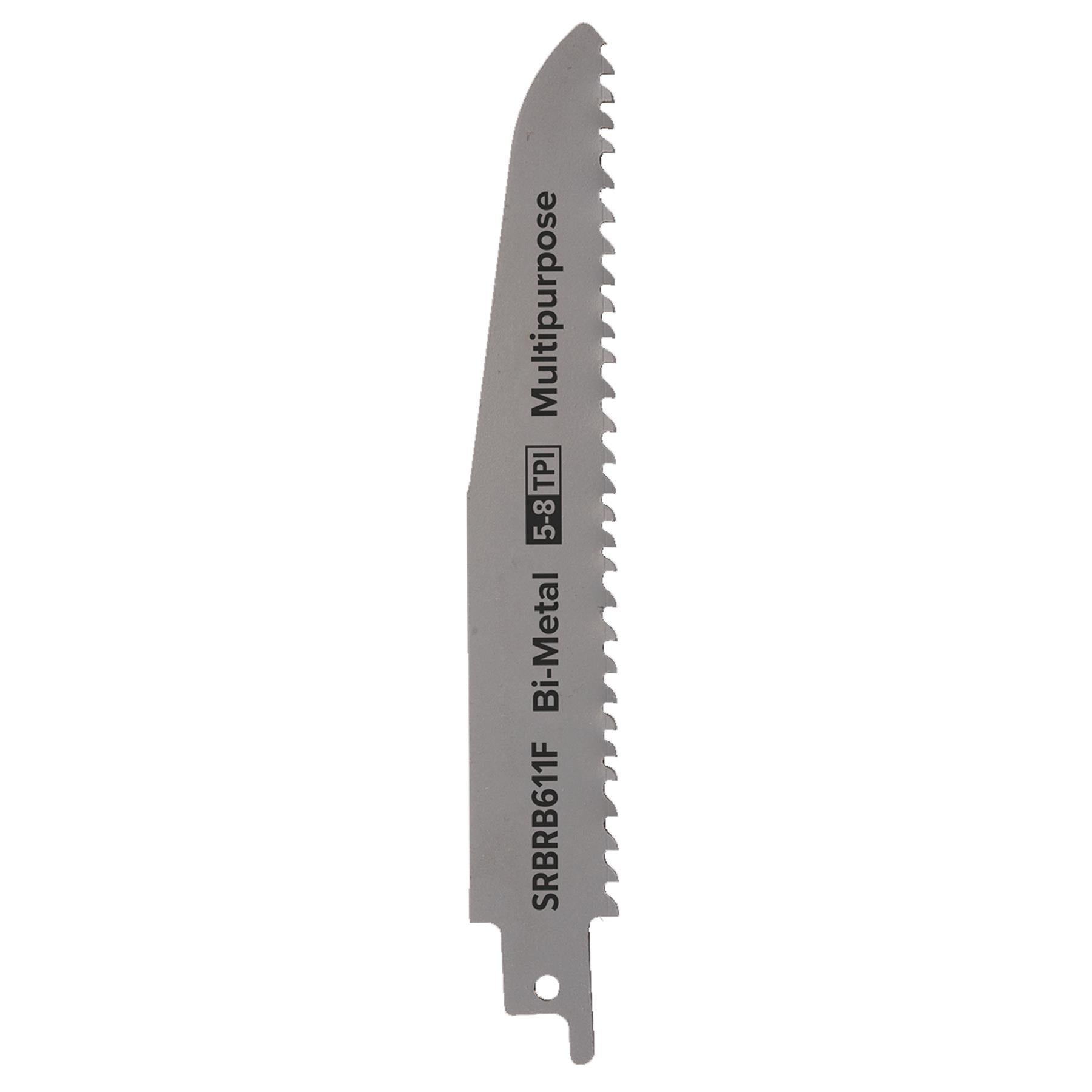 Sealey Reciprocating Saw Blade Multipurpose 150mm 5-8tpi-Pack of 5