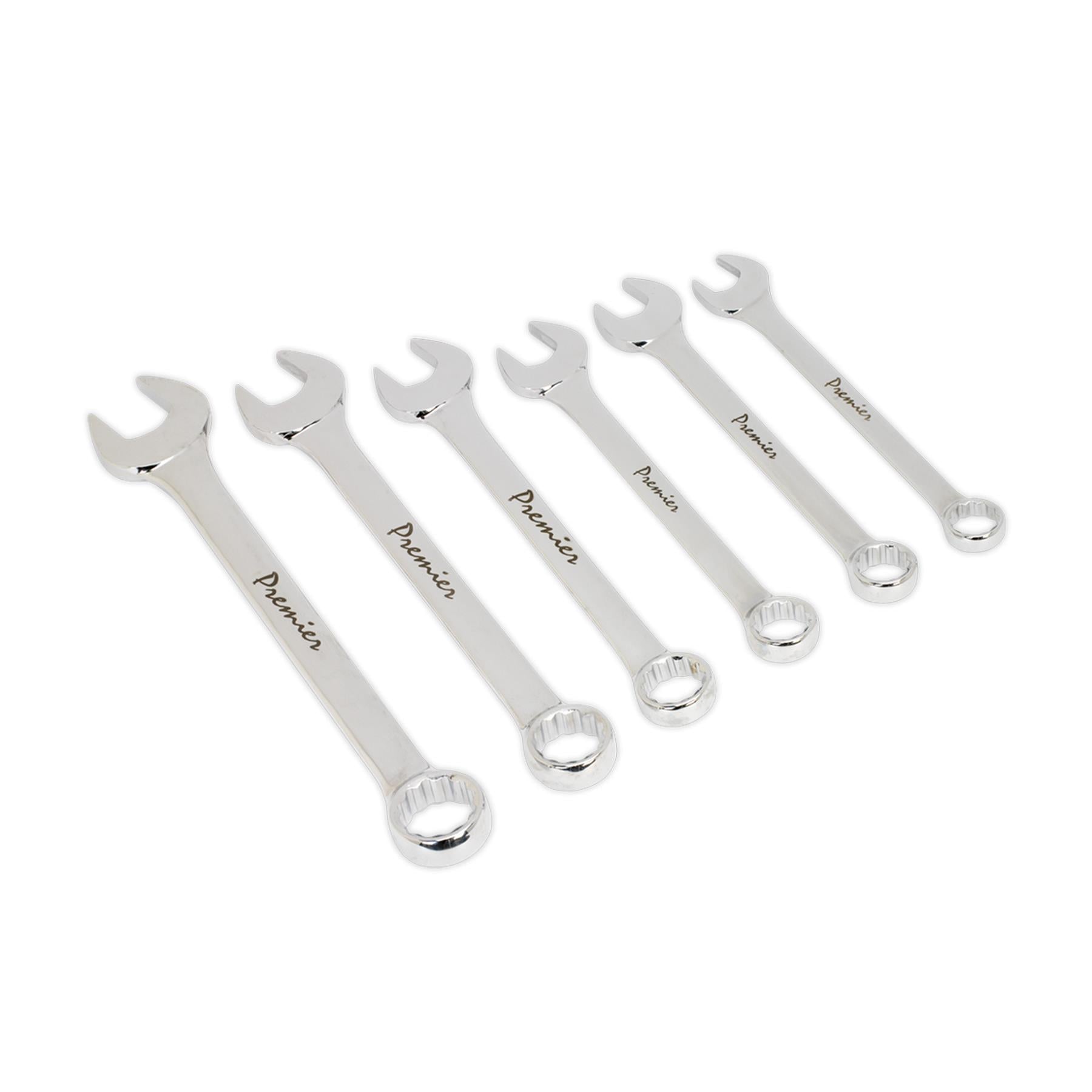 Sealey Combination Spanner Set 6pc Super Jumbo Metric