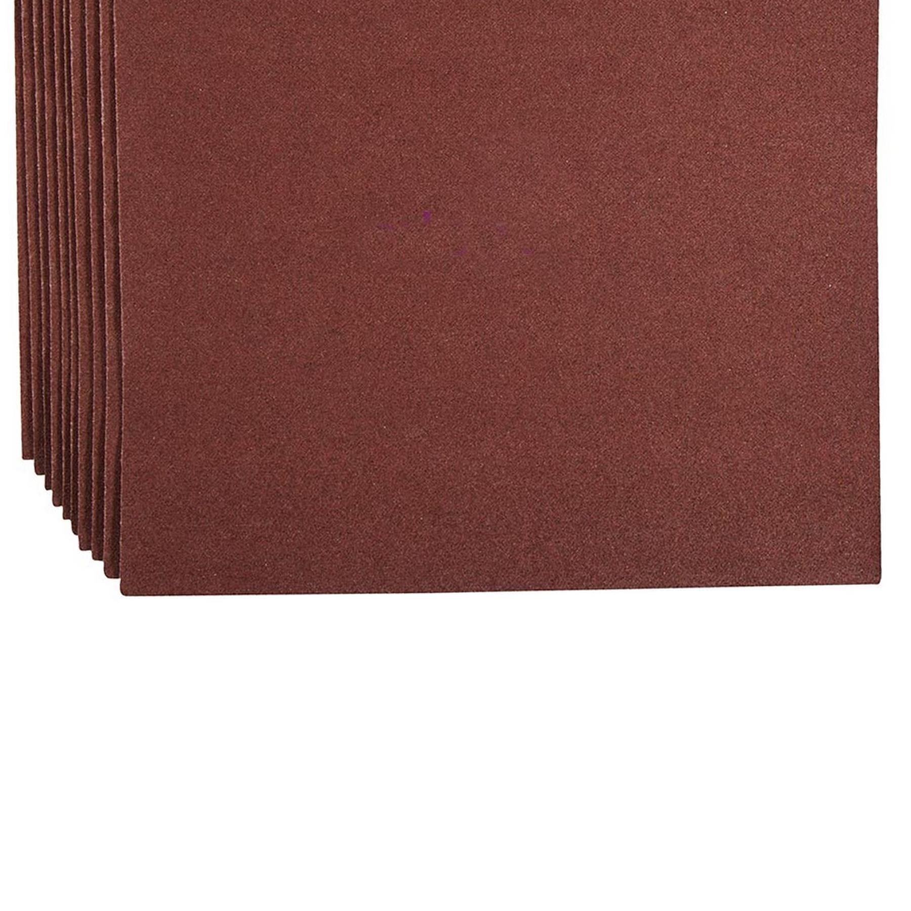 Emery Cloth Hand Sanding Sheets 10Pk Grit 80 Quality For Metal And Rust Removal
