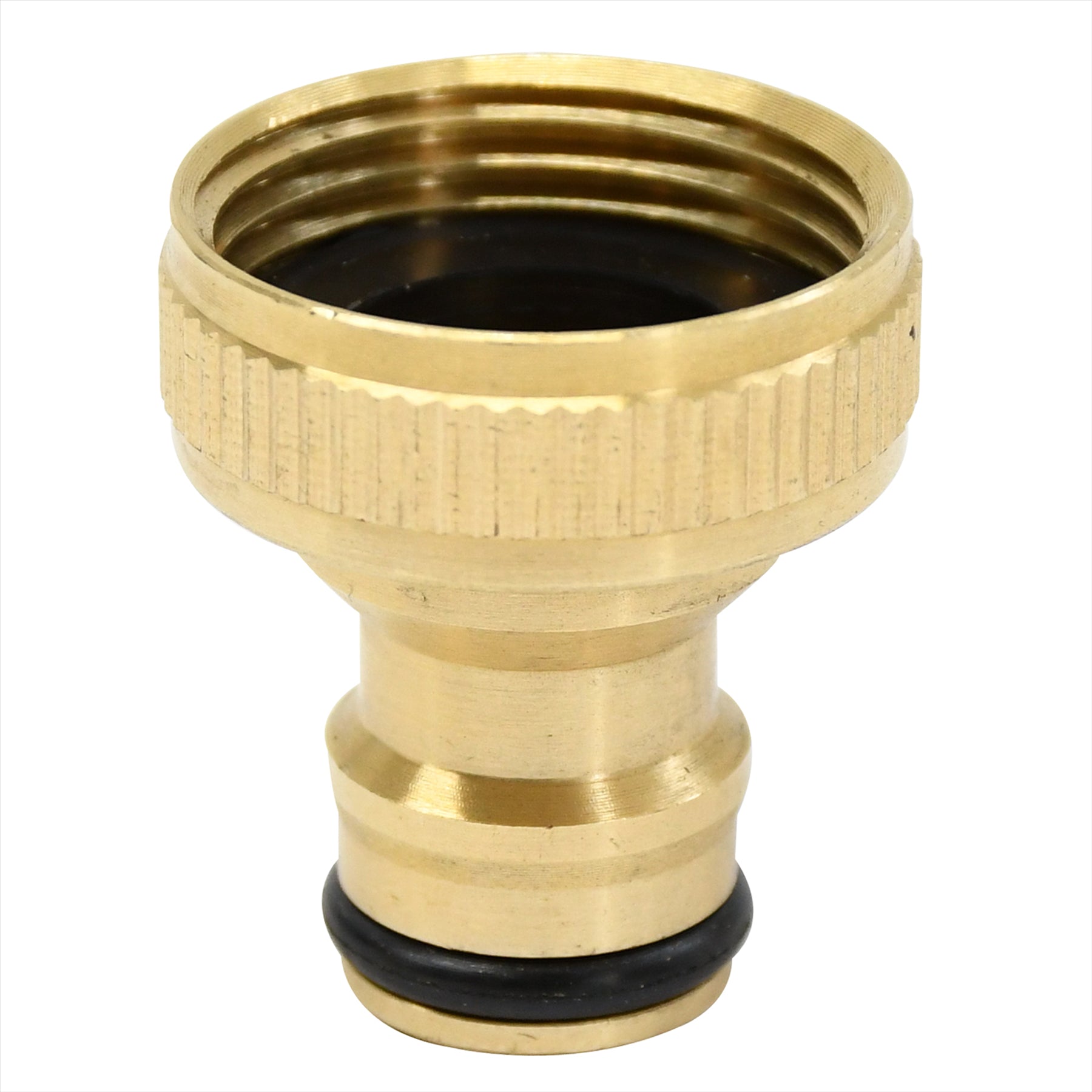 3 Piece Brass Hose Tap Fitting Connecter Set Auto Stop For Gardening Plumbing