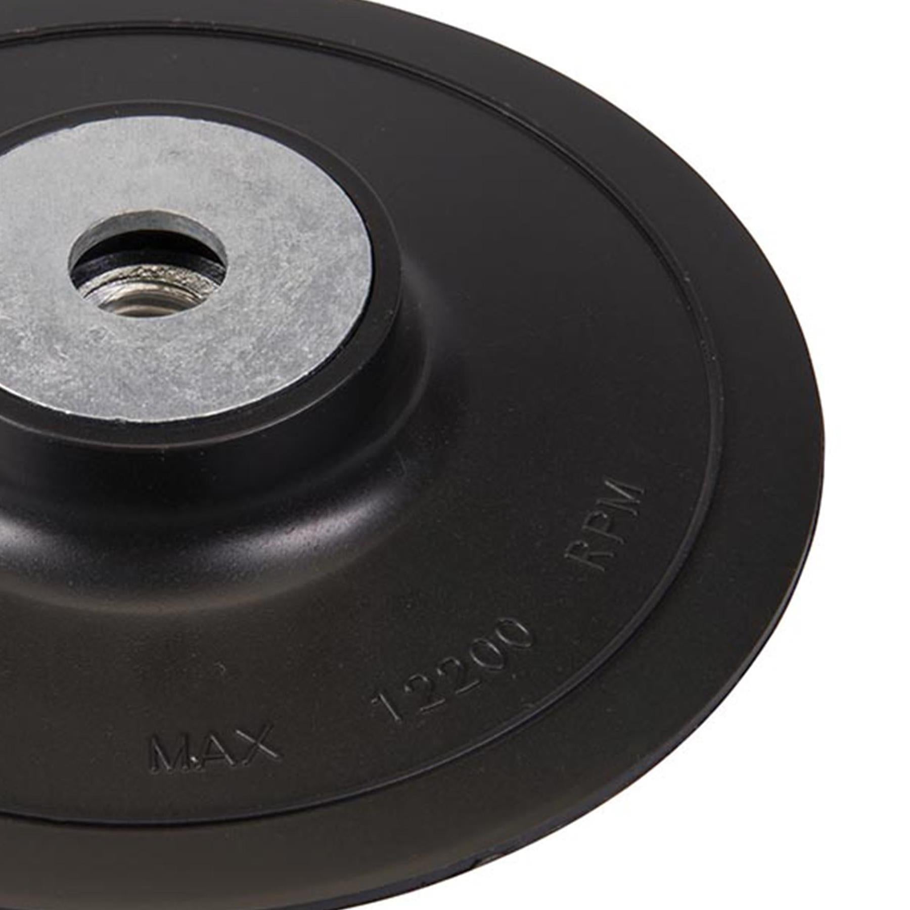 Abs Fibre Disc Backing Pad 125mm W/ Fibre Discs And Semi-Flexible Grinding Discs
