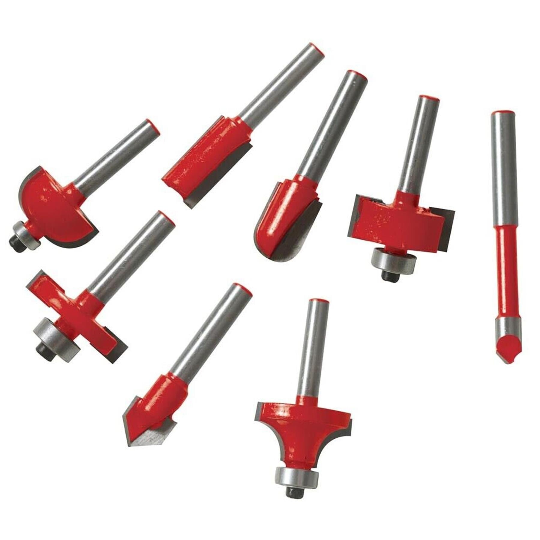 1/4" TCT Router Bit Set 24pce Cutting Bits Hand Tools DIY