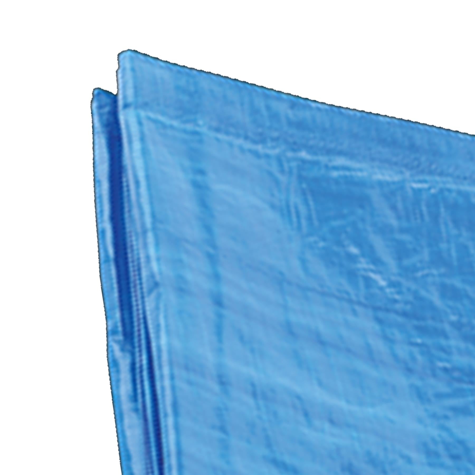 Tarpaulin 3.05 x 3.66m Blue Tear-Proof And Waterproof Sealey