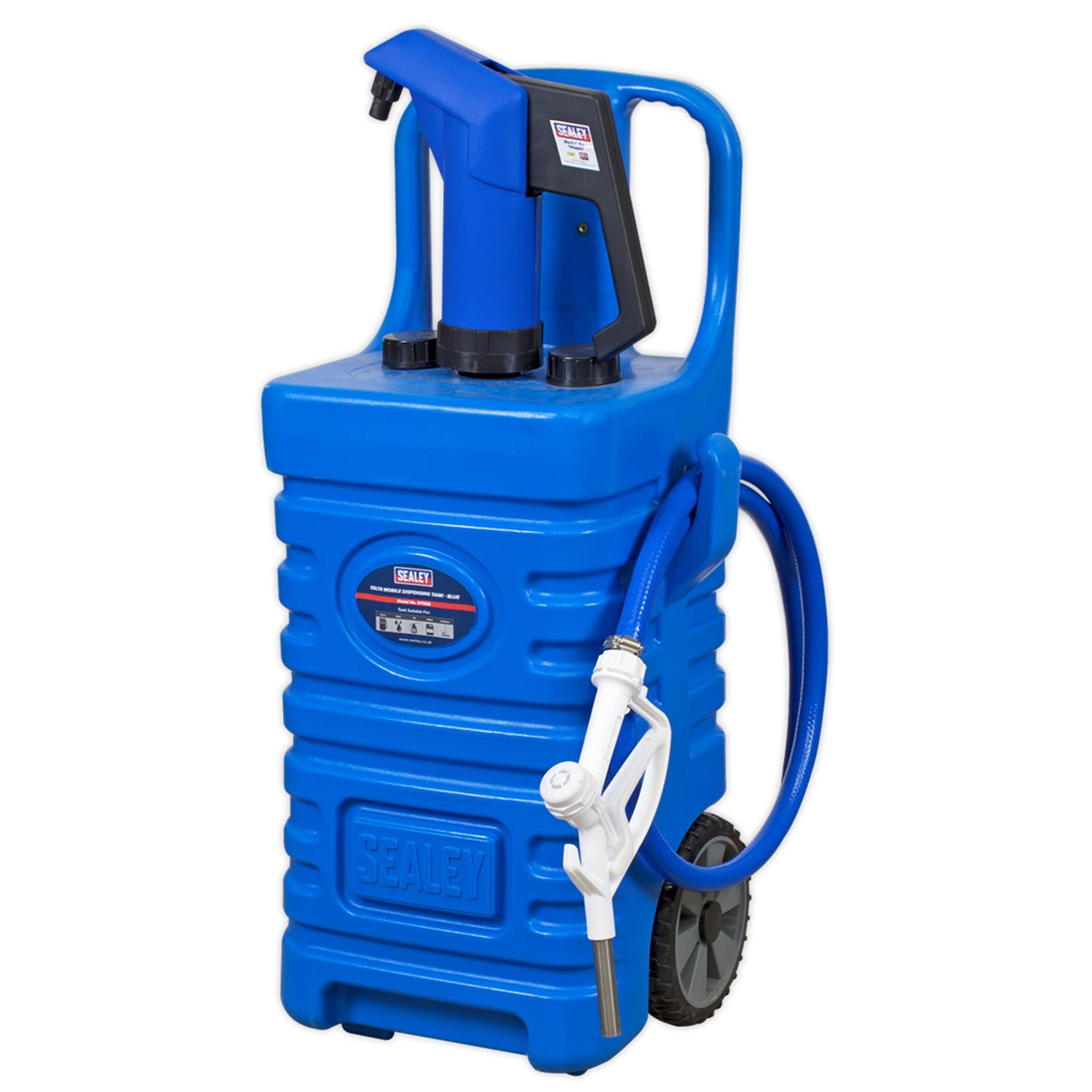 Sealey Mobile Dispensing Tank 55L with AdBlue Pump - Blue