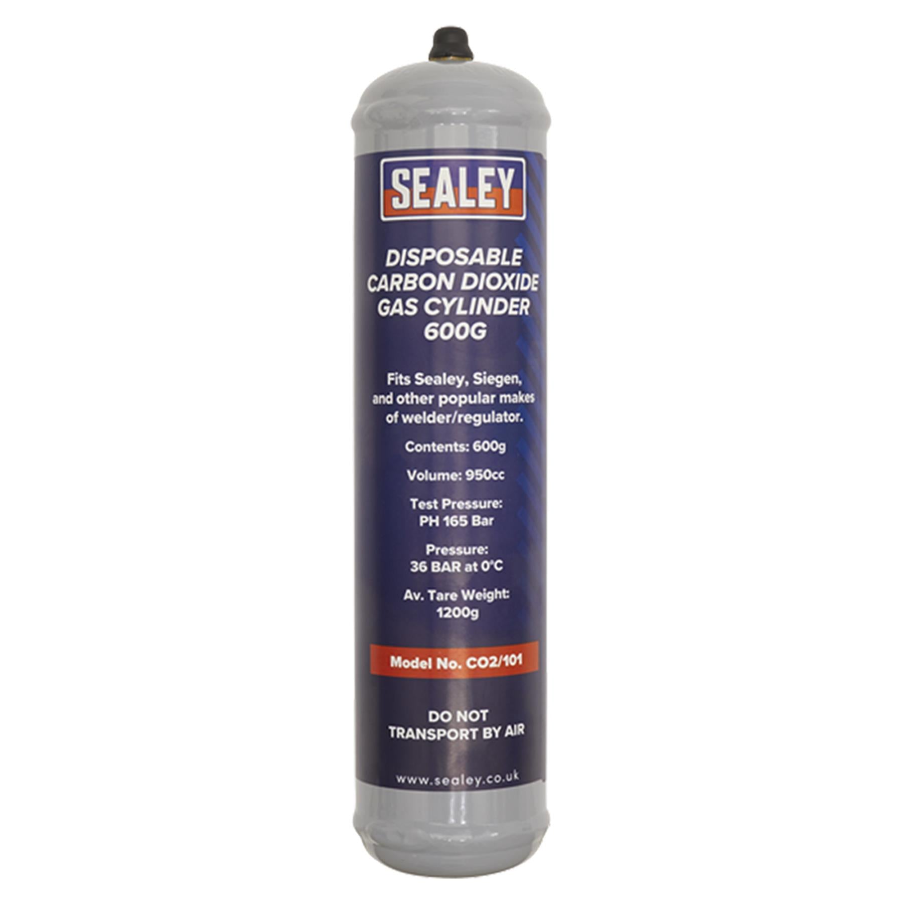 Sealey Gas Cylinder Disposable Carbon Dioxide 600g - Box of 12