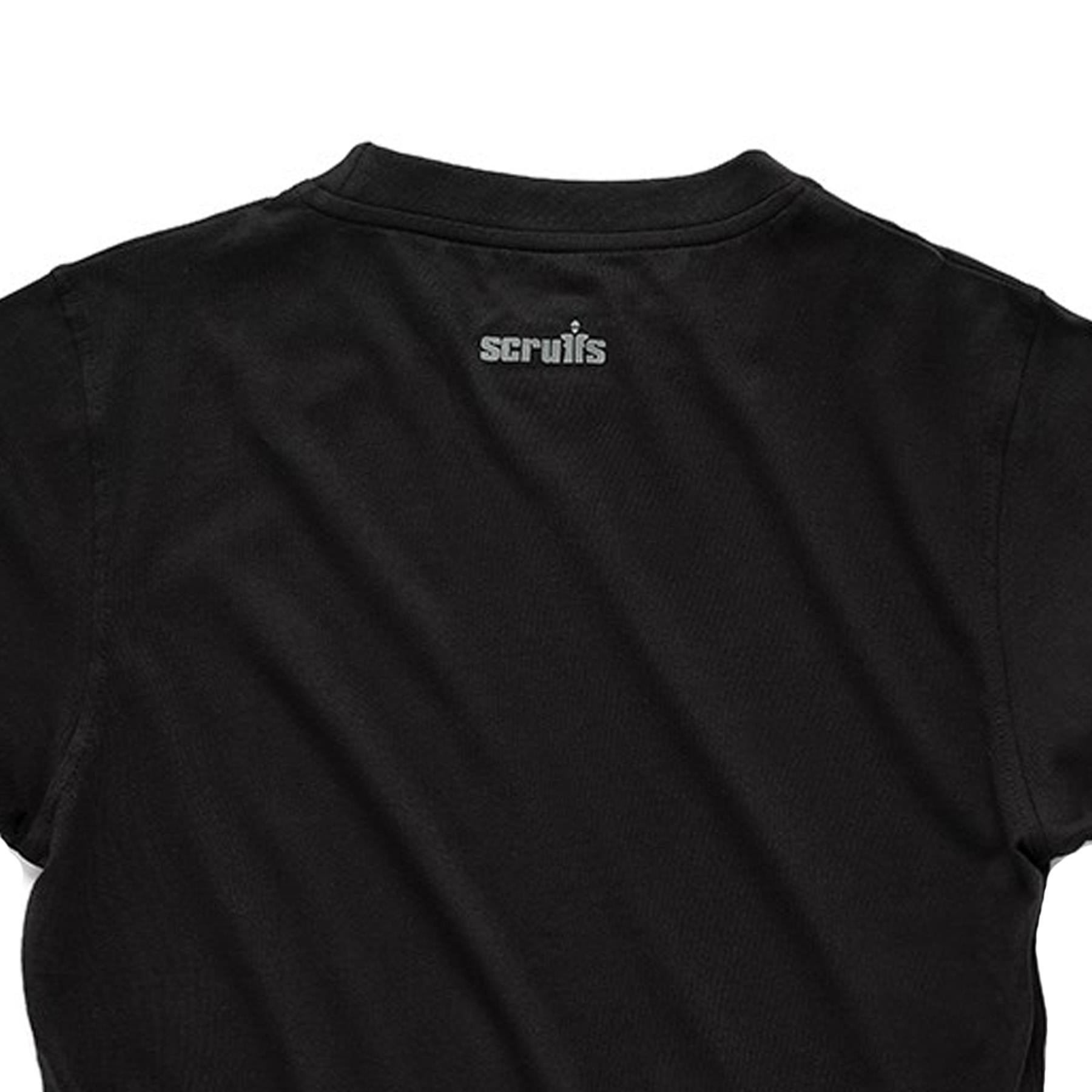 Scruffs Eco Worker T-Shirt Hardwearing Work Shirt Black S