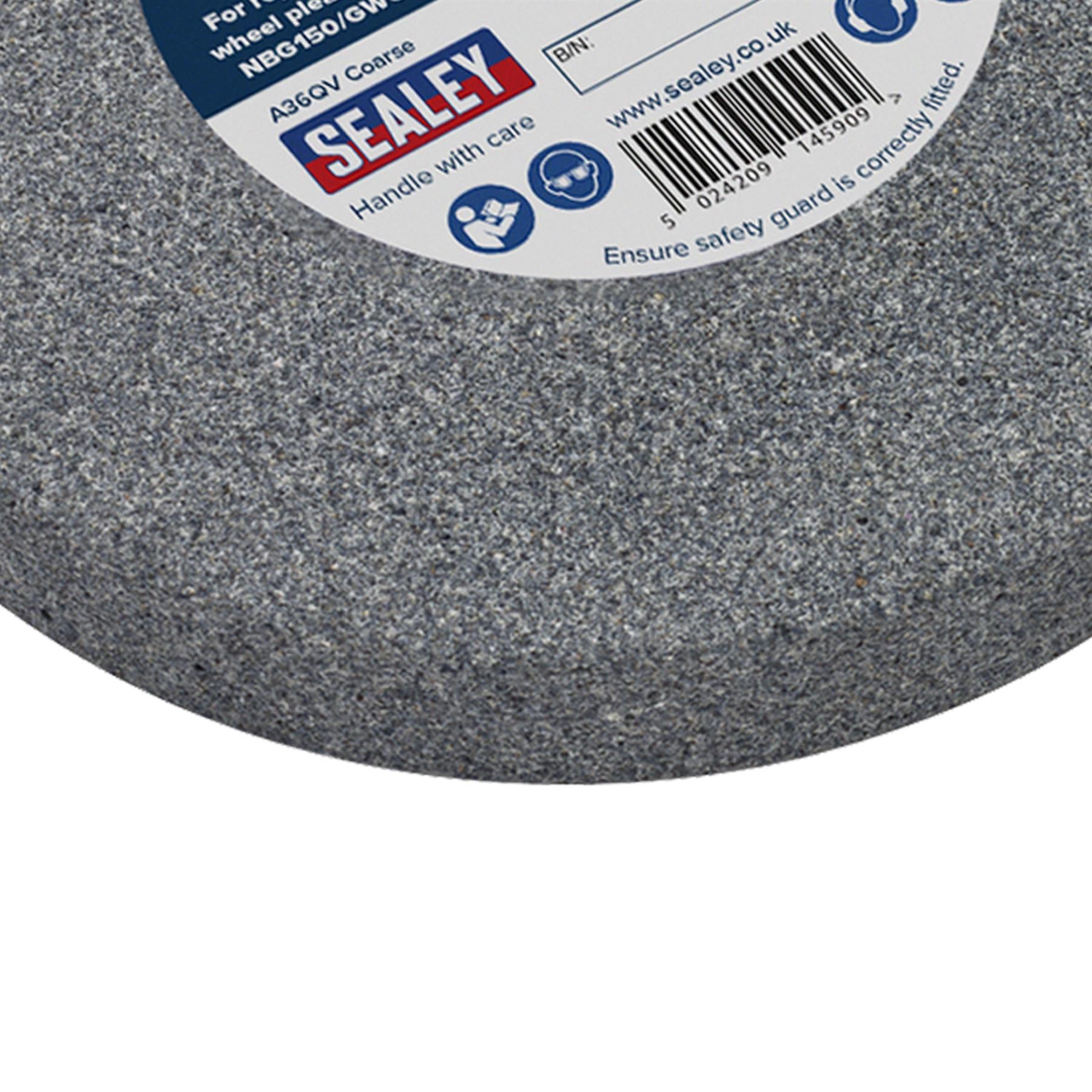 Sealey Grinding Stone Ø150 x 16mm Ø13mm Bore A36Q Coarse