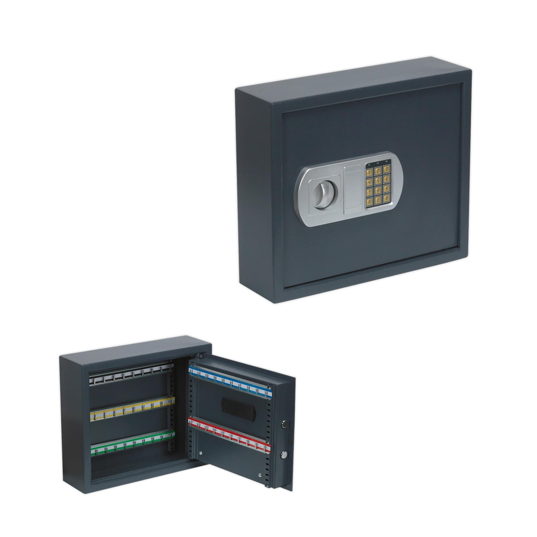 Sealey Electronic Key Cabinet 50 Key Capacity Twin Locking Bolts