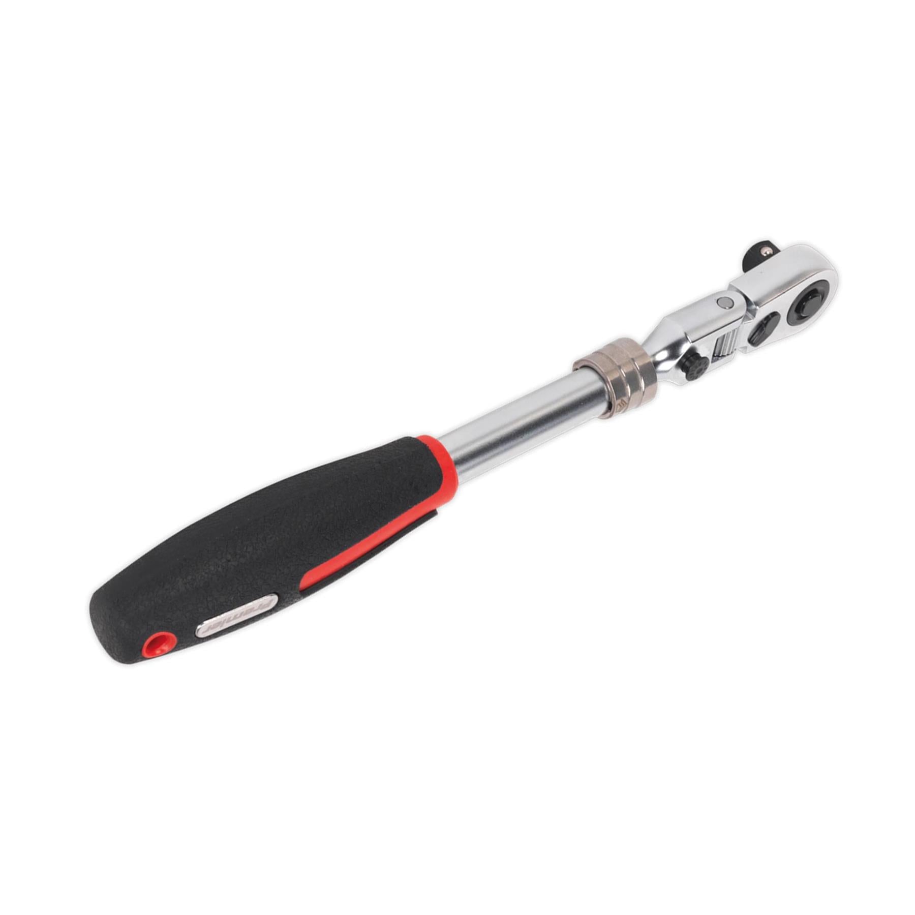 Sealey Ratchet Wrench 3/8"Sq Dr Flexi-Head Exten. Platinum Series