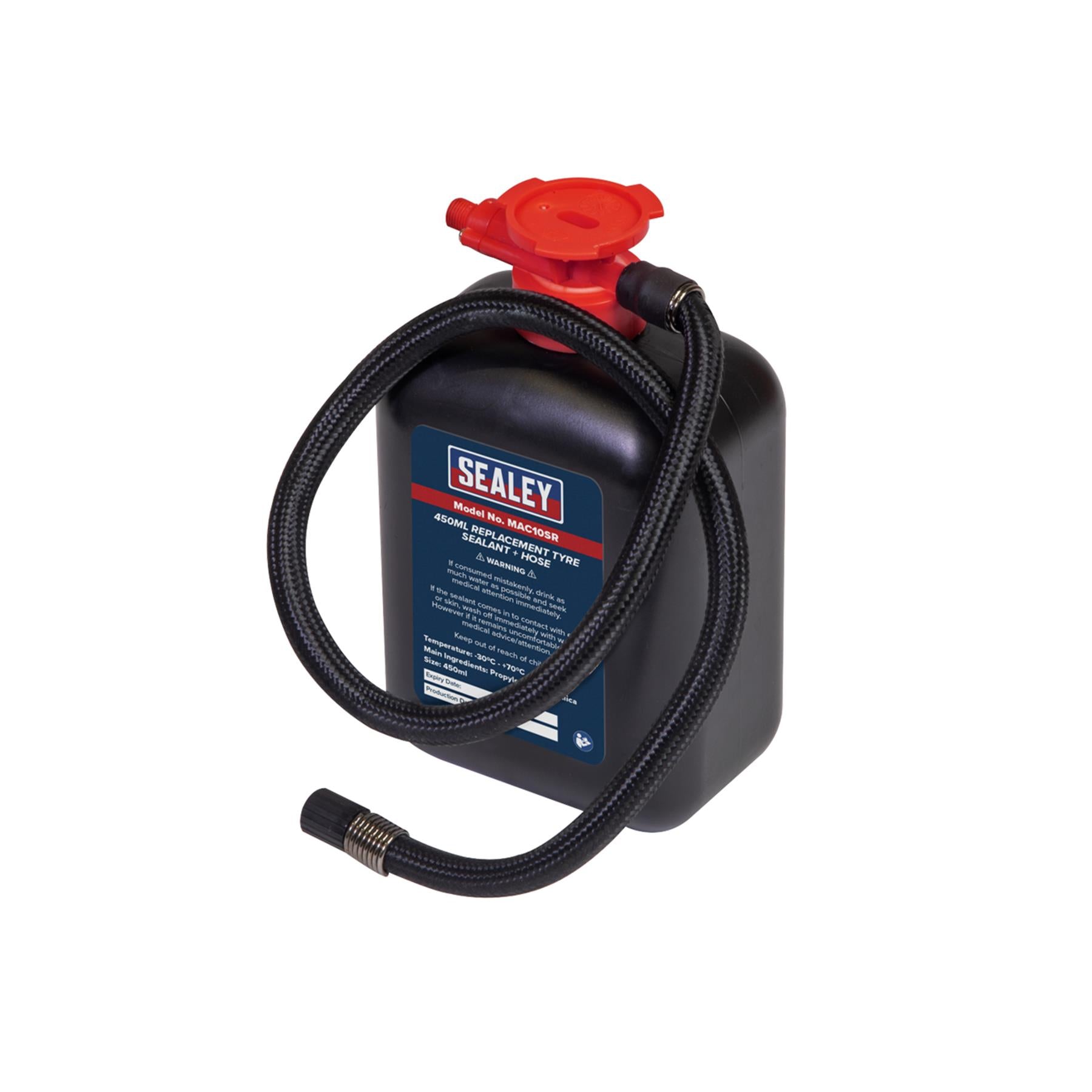 Sealey Replacement Tyre Sealant 450ml & Hose