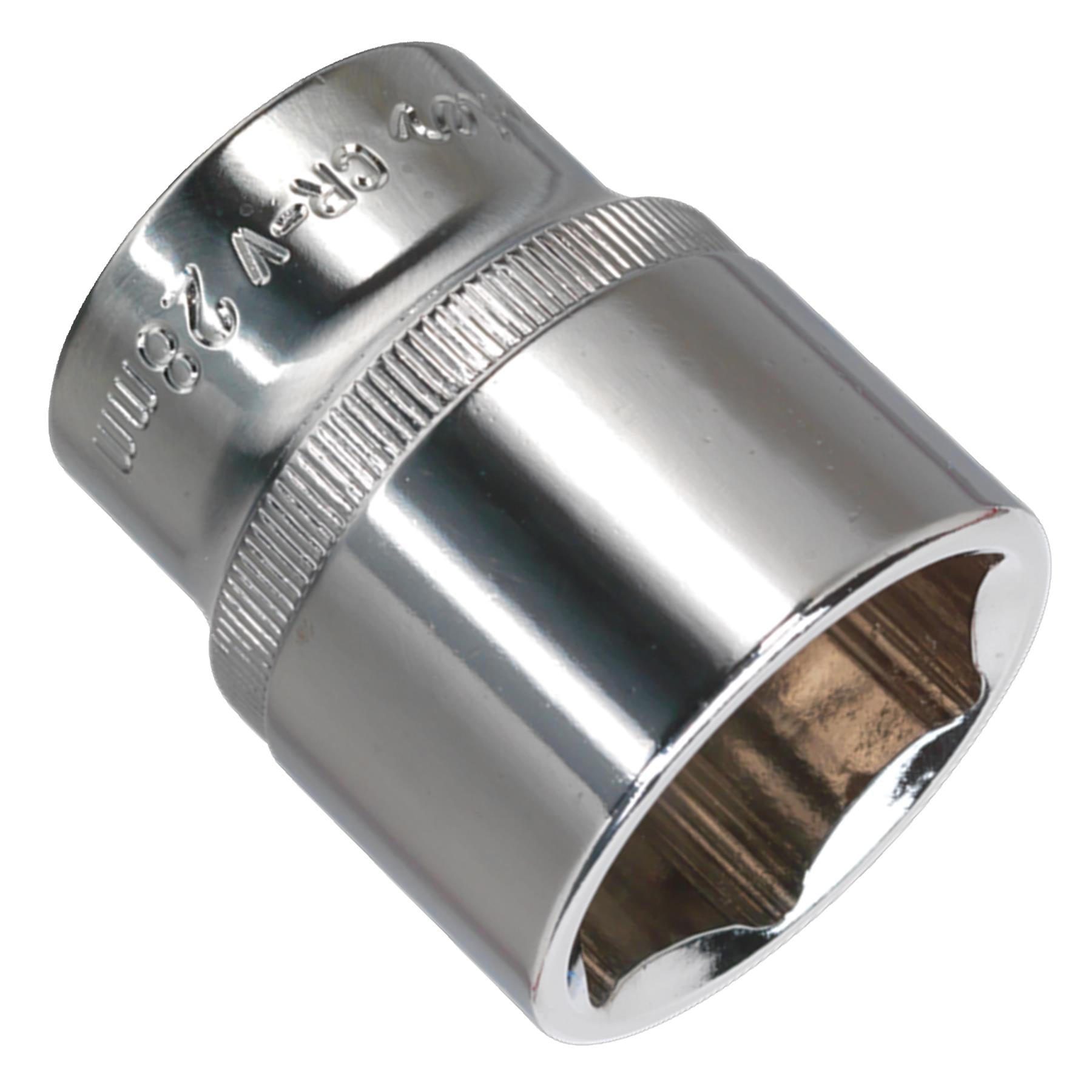 Sealey WallDrive Socket 28mm 1/2"Sq Drive Fully Polished