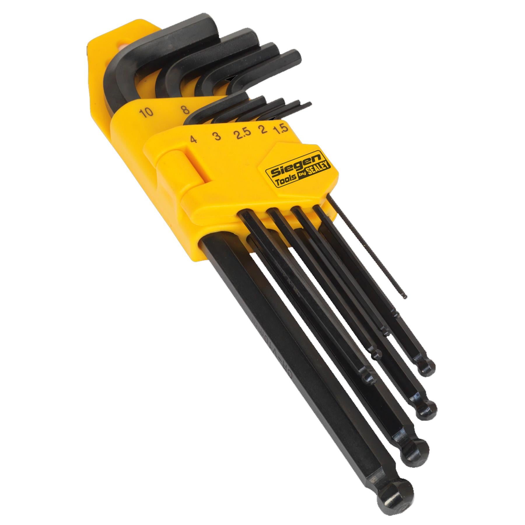 Sealey Ball-End Hex Key Set 9pc Long Metric