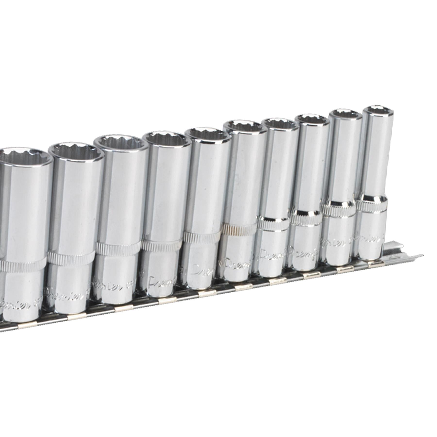 Sealey Socket Set 12pc 3/8"Sq Drive 12pt Deep WallDrive Metric