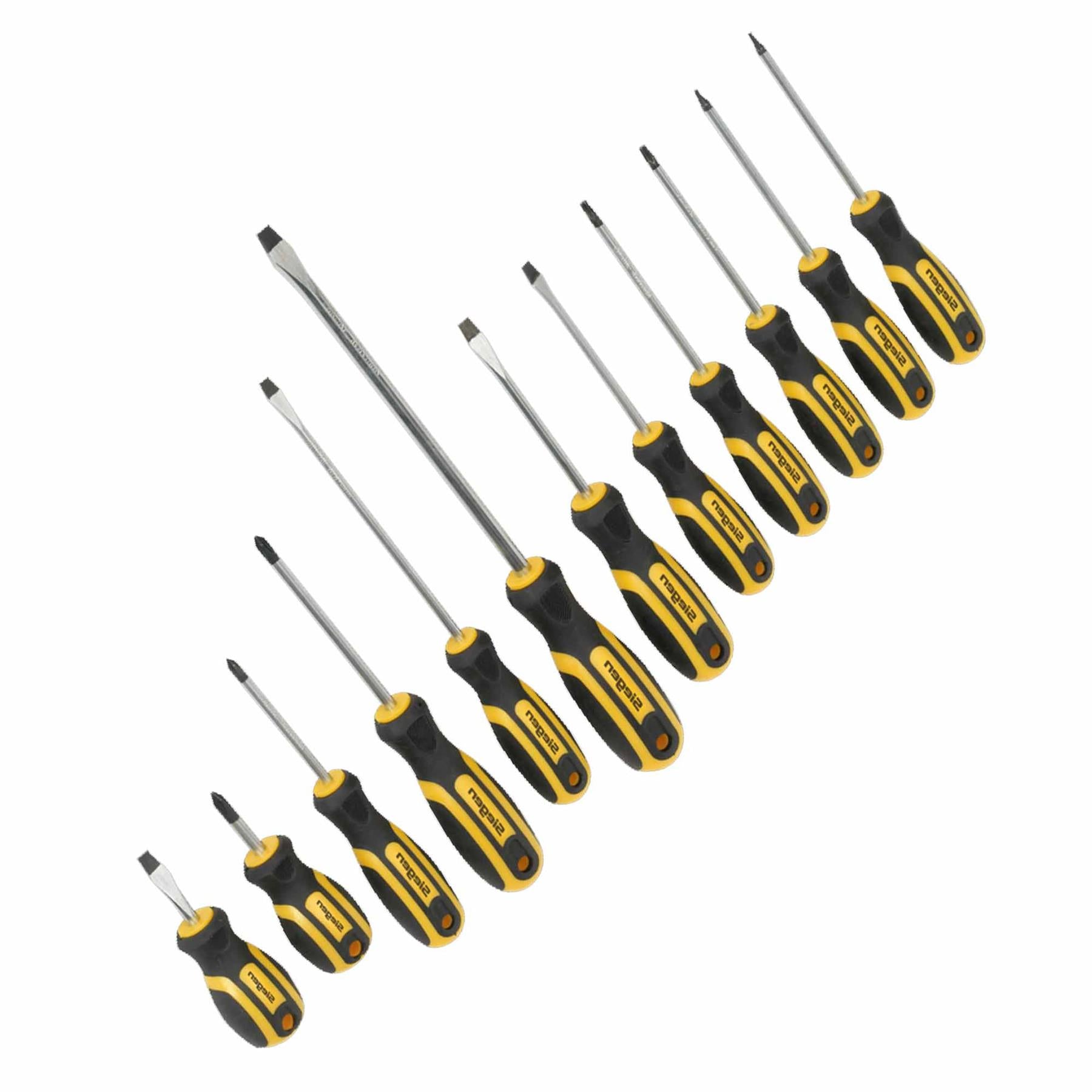 Sealey Soft Grip Screwdriver Set 12pc