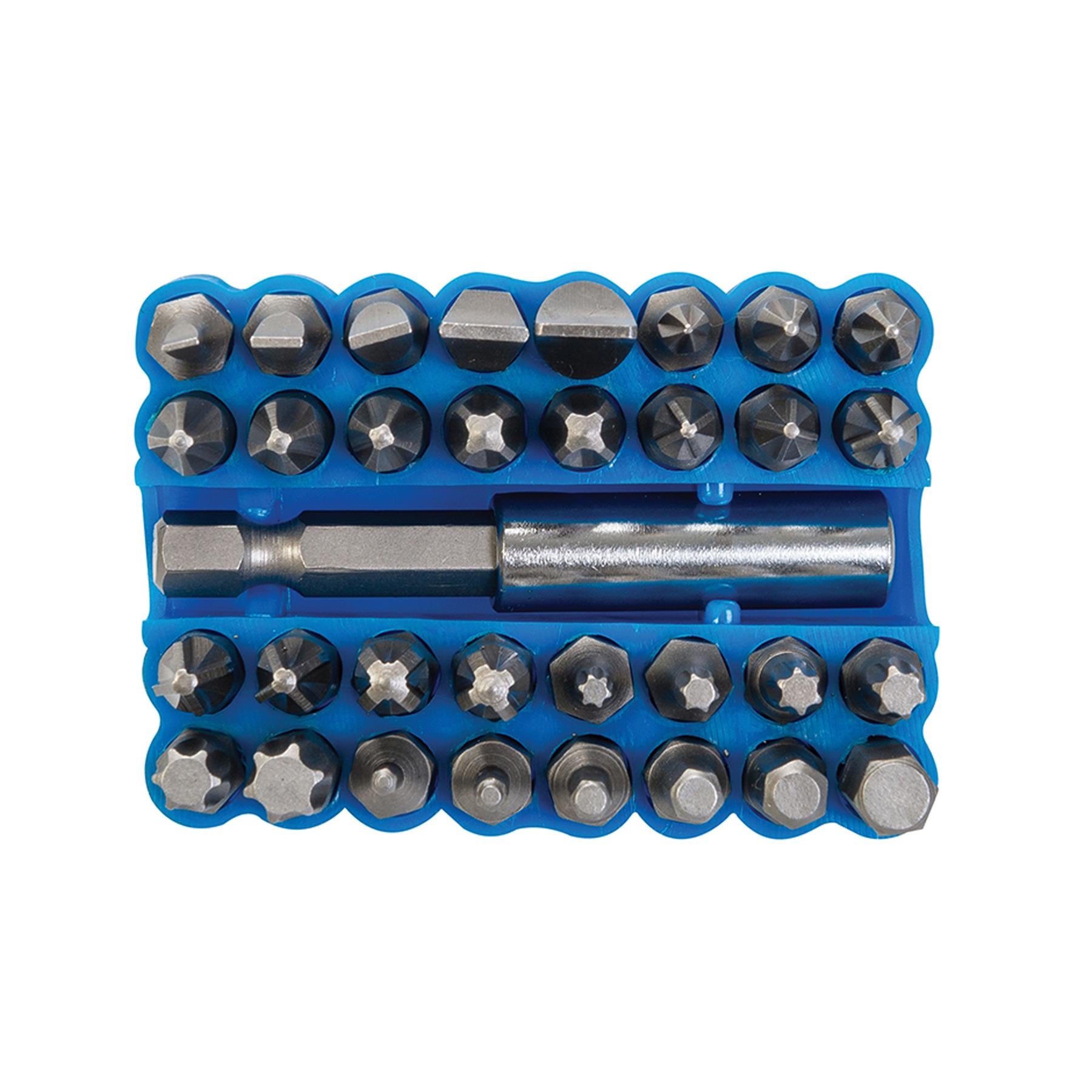 33 Pce Screwdriver Bit Set 25mm Chrome Vanadium Steel Slotted 3, 4, 5, 6, & 7mm