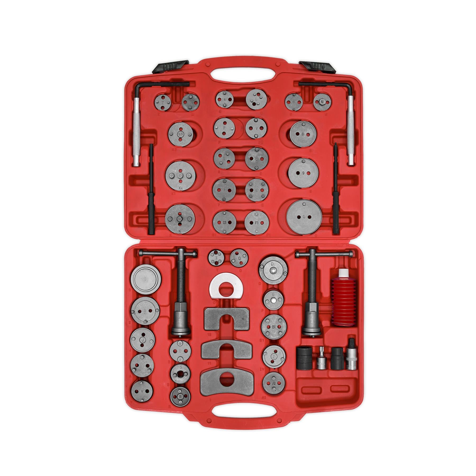 Sealey Brake Piston Wind-Back Tool Kit 50pc Comprehensive Master Set