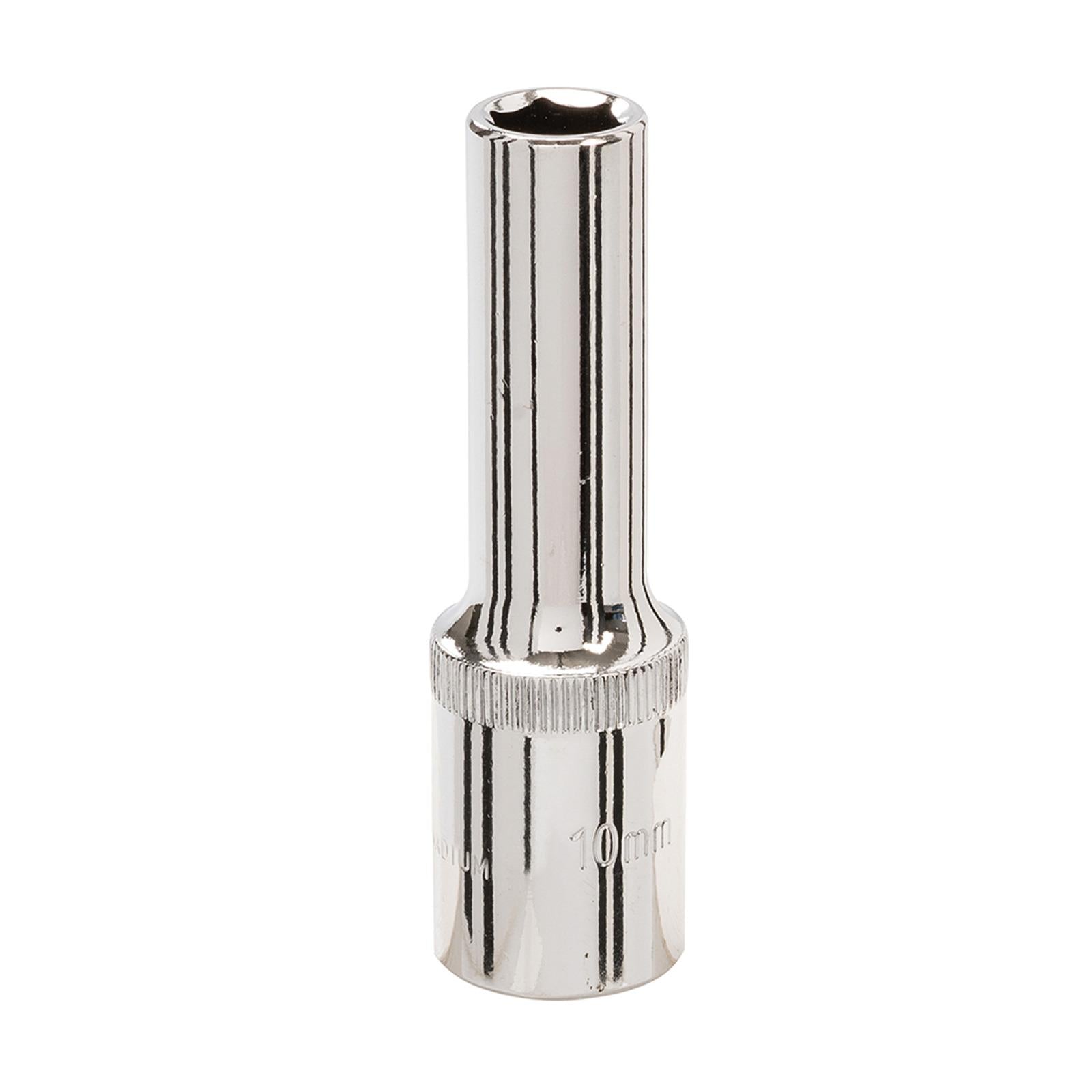 Quality Socket 1/2" Shallow Deep Drive Metric 10mm Long Hex Wrench