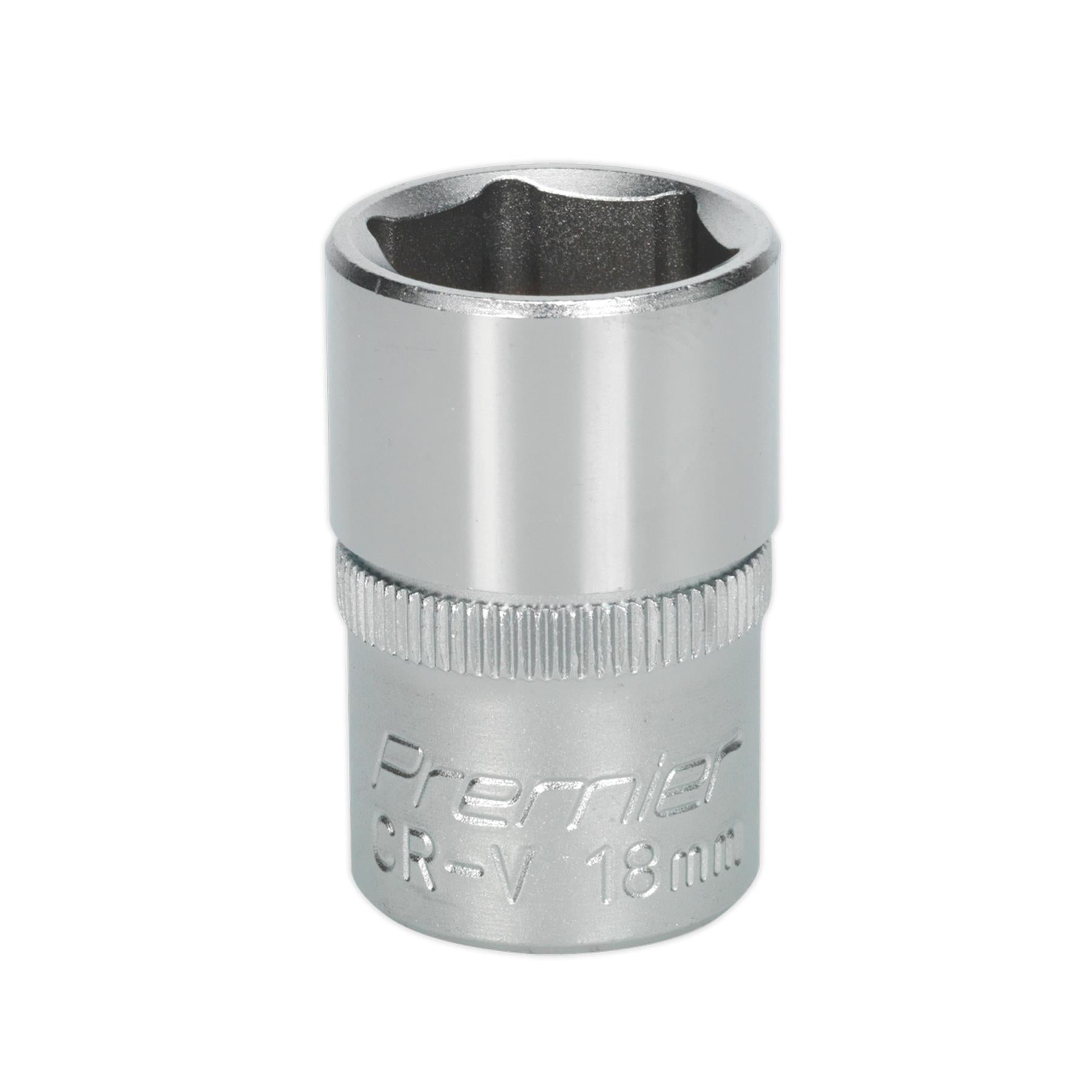Sealey WallDrive Socket 18mm 1/2"Sq Drive