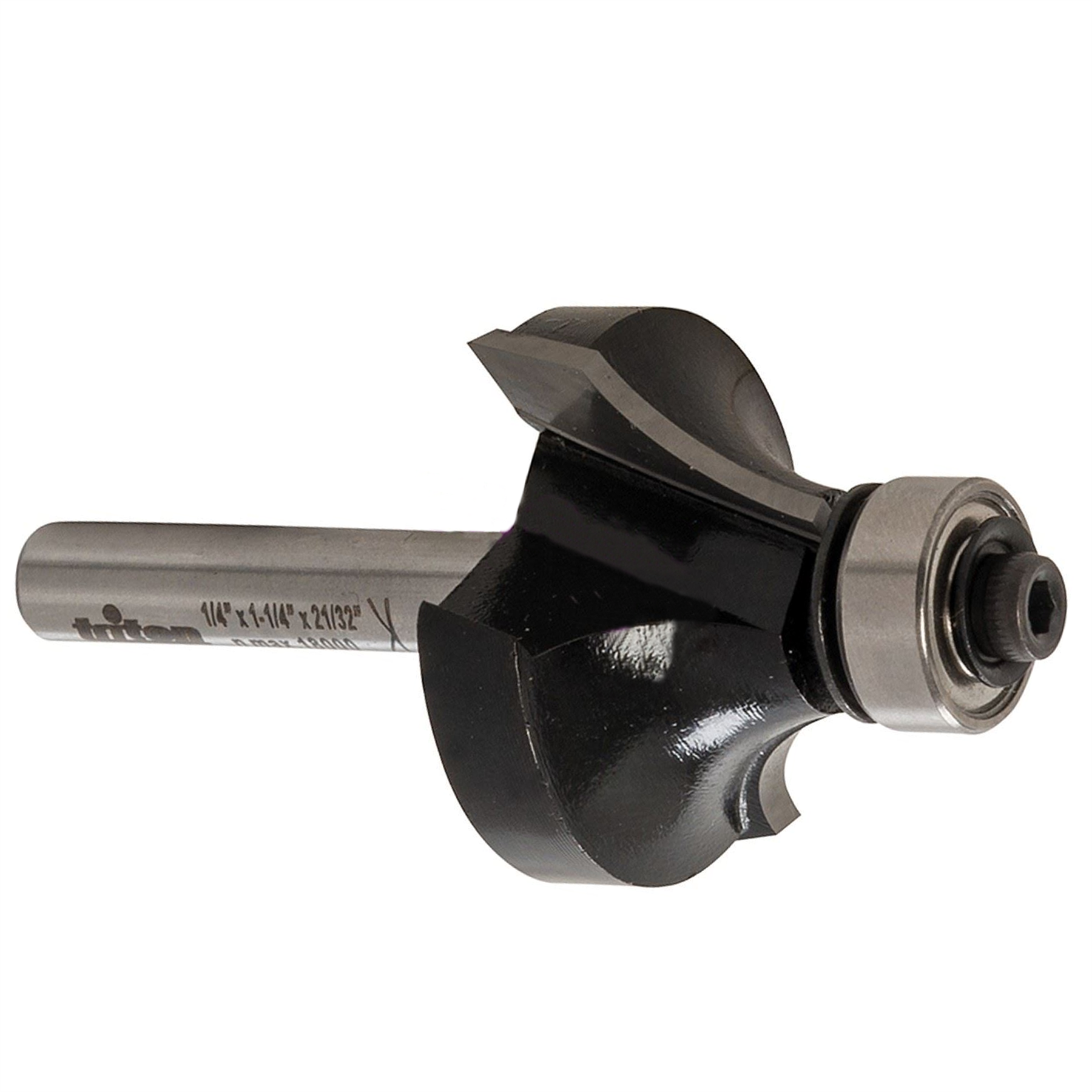 1/4" Roundover Bit 1 1/4" X 21/32" Twin Flutes For Clean, Precise Cutting