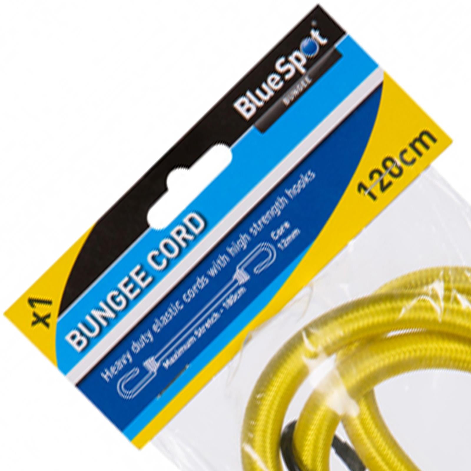 Bluespot 120cm Bungee Straps Cords 12mm With Hooks Elasticated Rope Cord Car