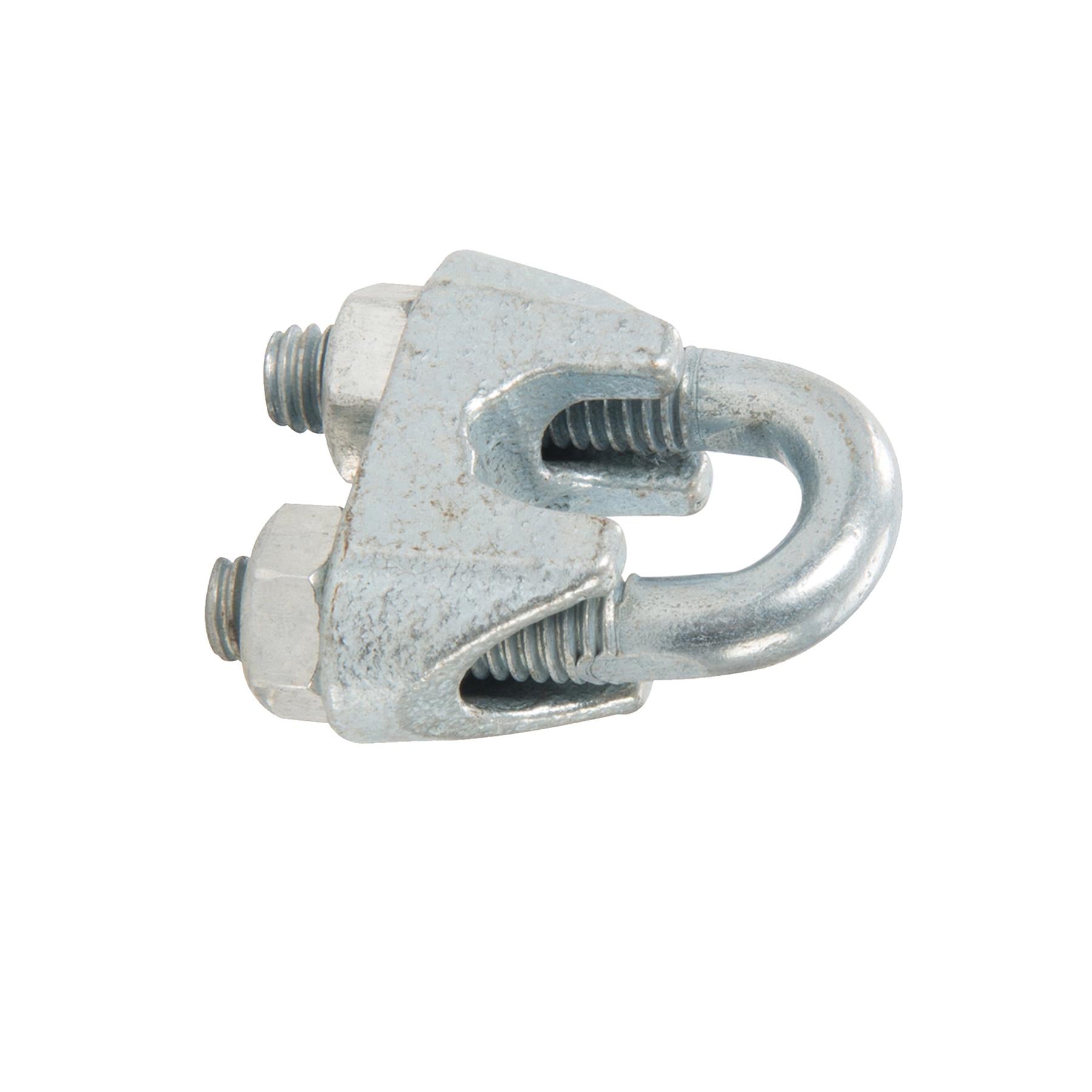 Wire Rope Grips Clamps M8 U Bolts Fitting Cable Cord Tie Heavy Duty Steel Metal