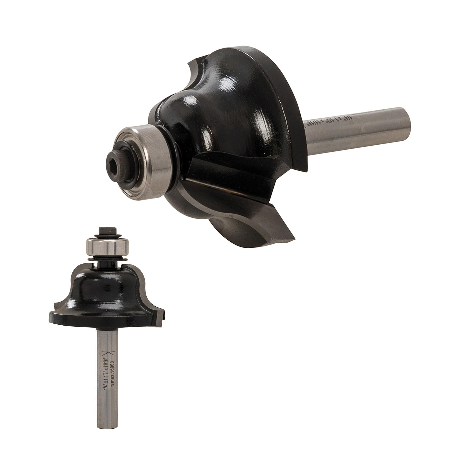 1/4" Roman Ogee Bit 1 1/2" X 11/16" Premium Tungsten Carbide Cutting Edges