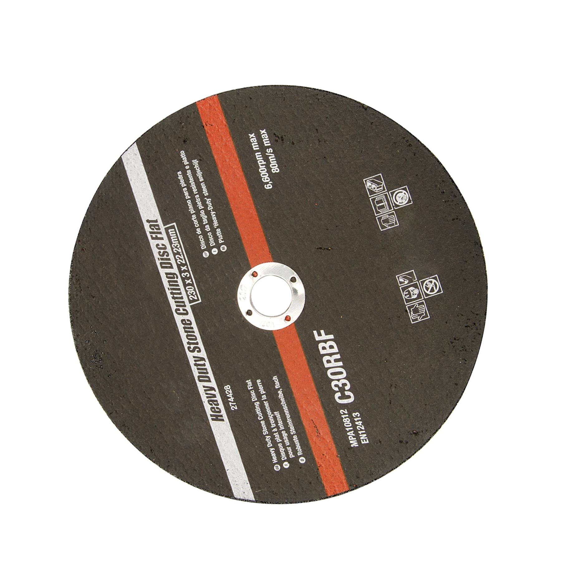230 x 3 x 22.23mm Sanding Sheet Discs-Hole Punch Aluminium Oxide Hook Loop