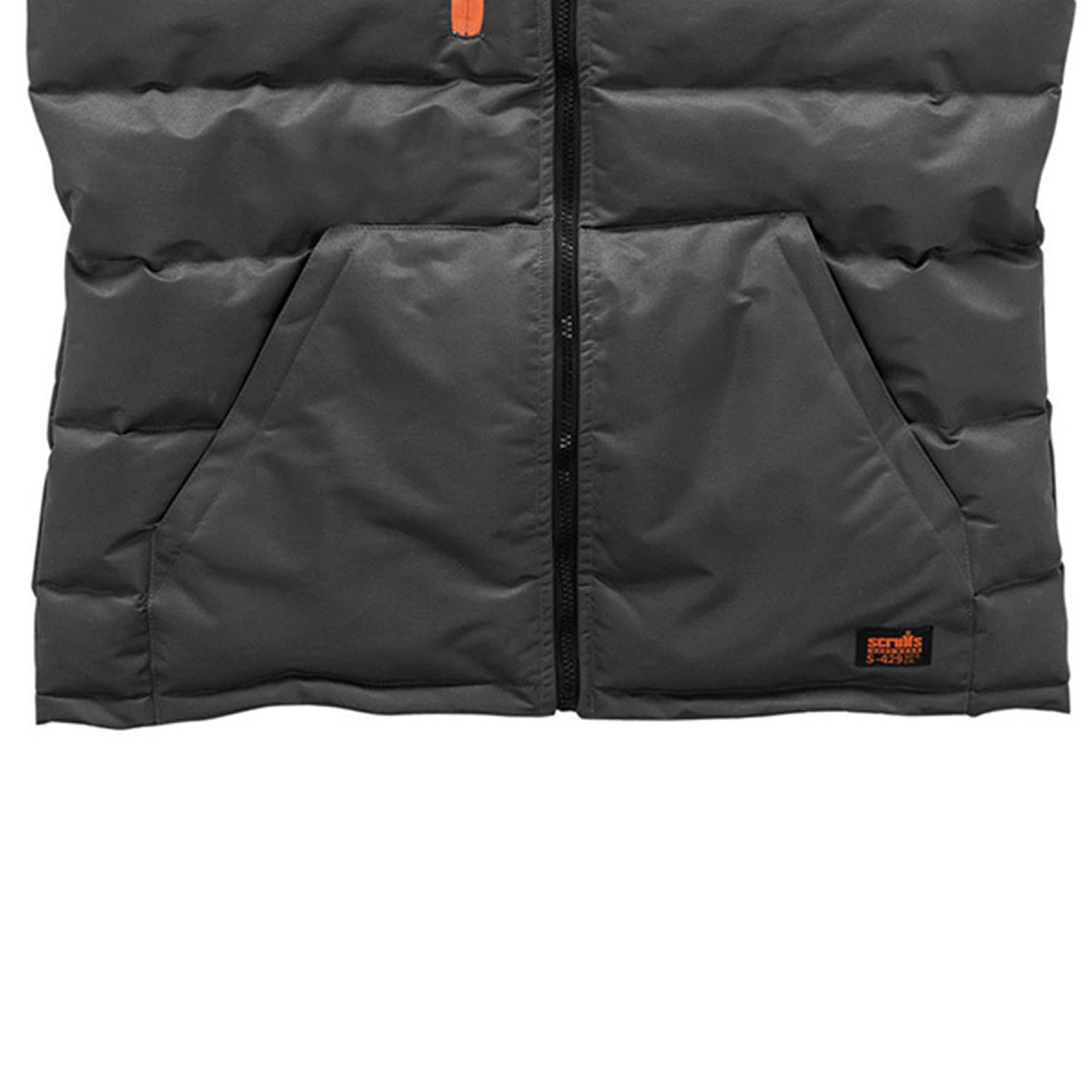 Scruffs Worker Body Warmer Charcoal Lightweight & Water-Resistant - S