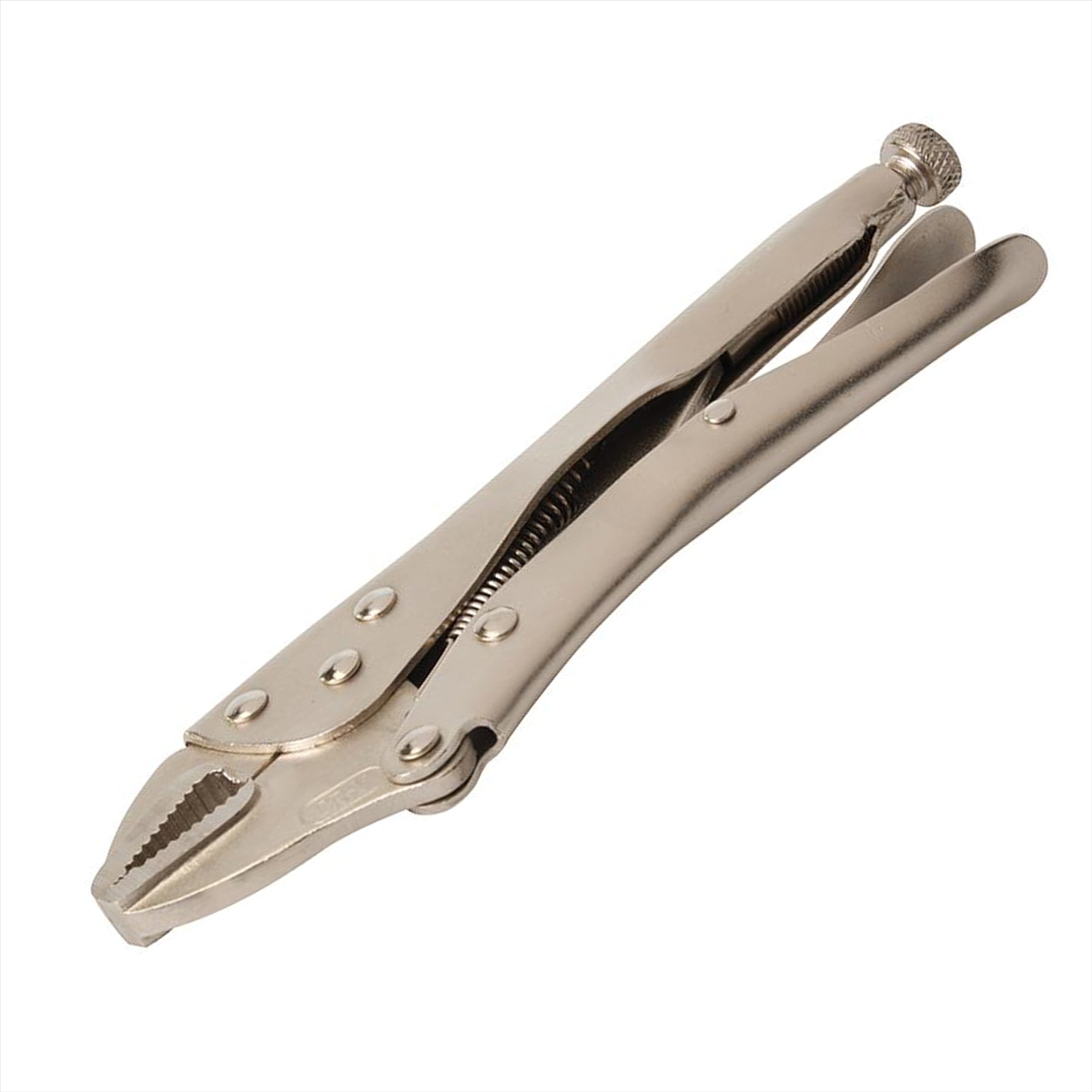 Self Locking Pliers - 220mm Straight Easy Screw Adjustment For Controlled Grip