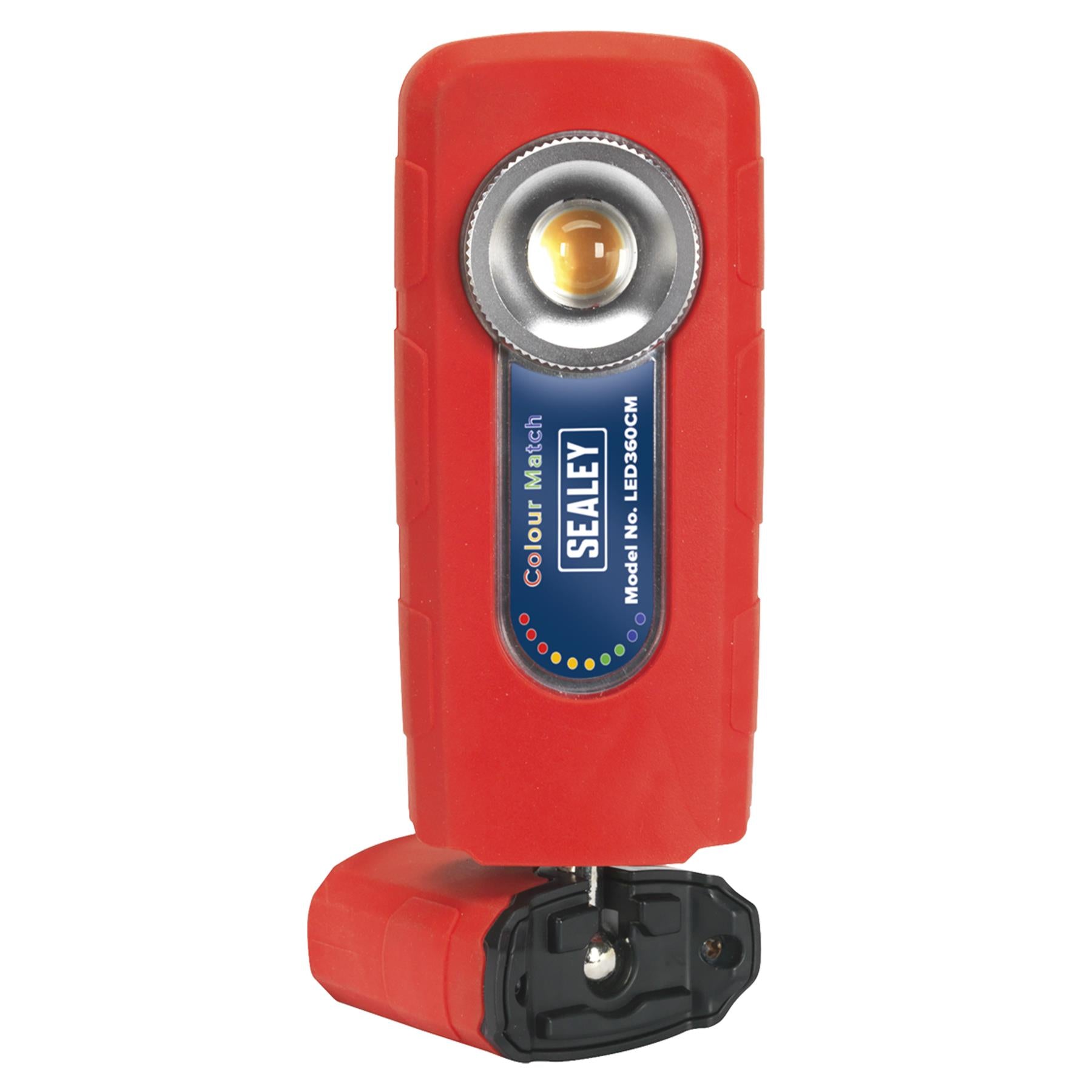 Sealey 360° Rechargeable Inspection Light 5W COB LED Colour Match CRI 96