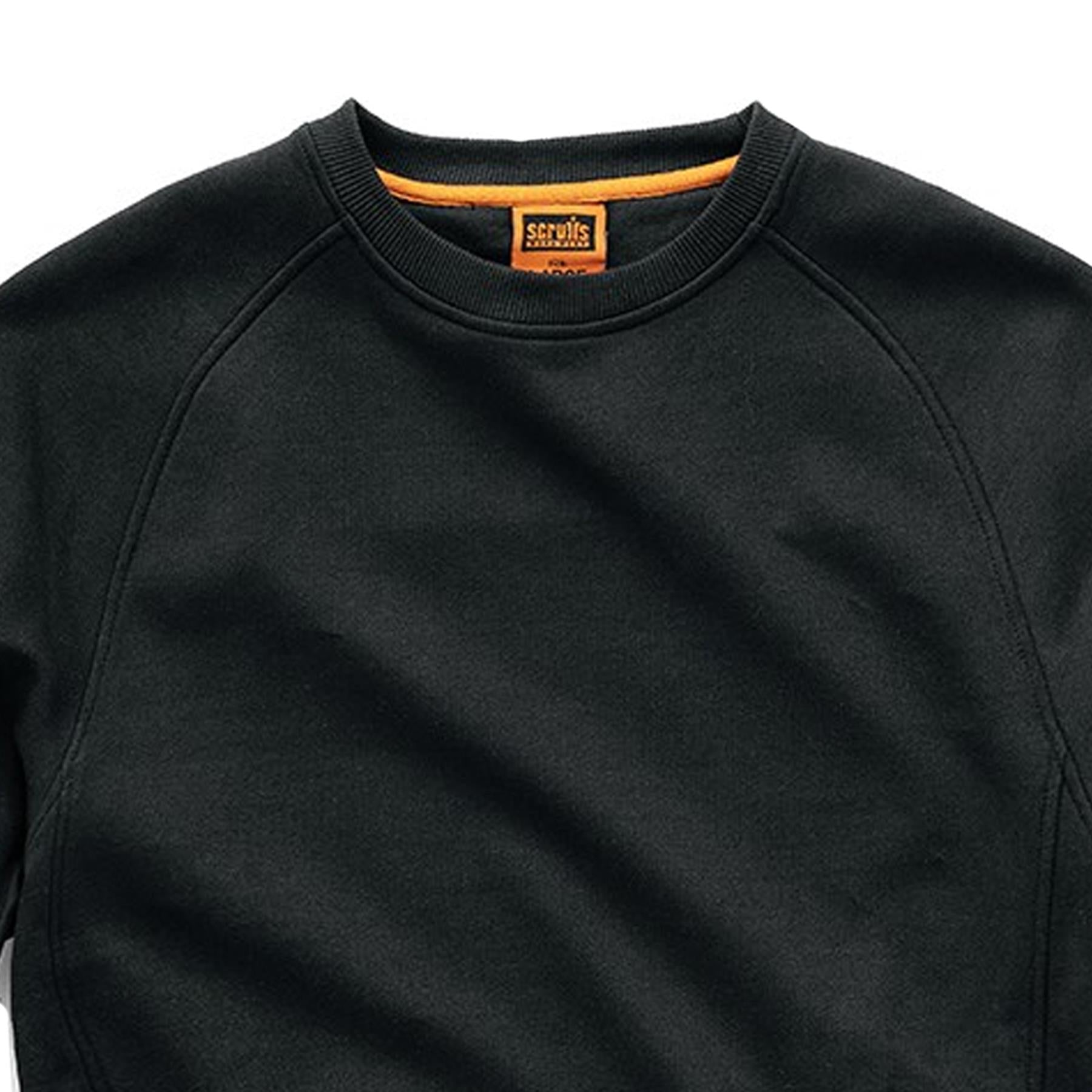 Scruffs Eco Worker Shirt Mens Work Sweatshirt Black L