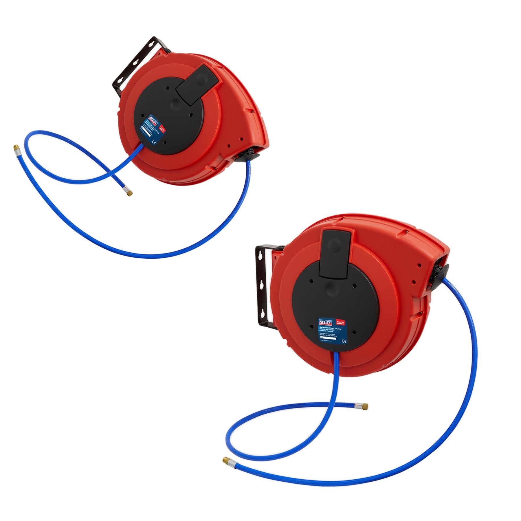 Sealey Retractable Air Hose Reel HD Mechanism 10m x 10mm PU Hose